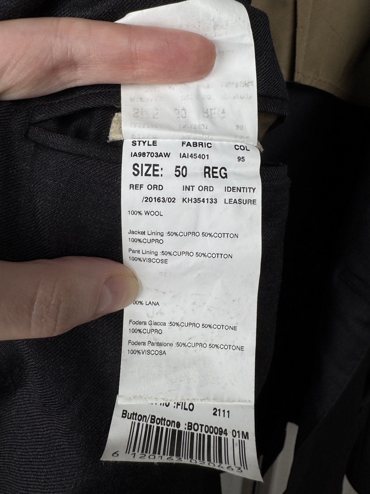 Lardini Lardini Grey Unlined Button wool made in Italy Blazer Size 40R - 11 Thumbnail