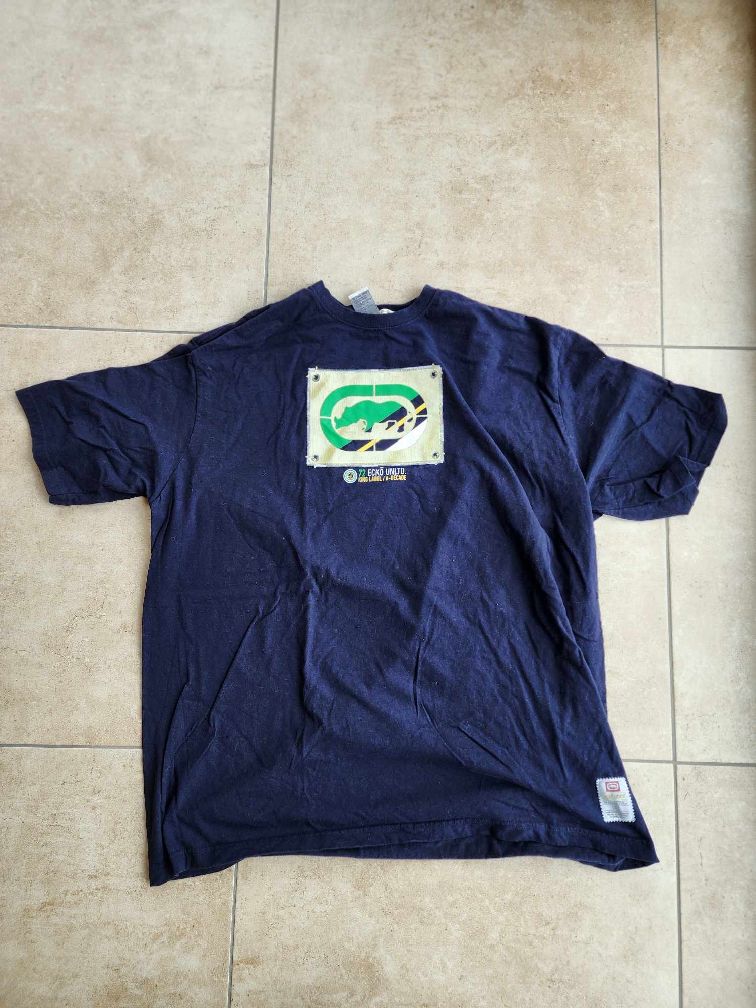 Ecko Unltd. 2000s Ecko Unltd. Navy T-Shirt - 3XL - Hip Hop Vintage Size US XXL / EU 58 / 5 - 1 Thumbnail