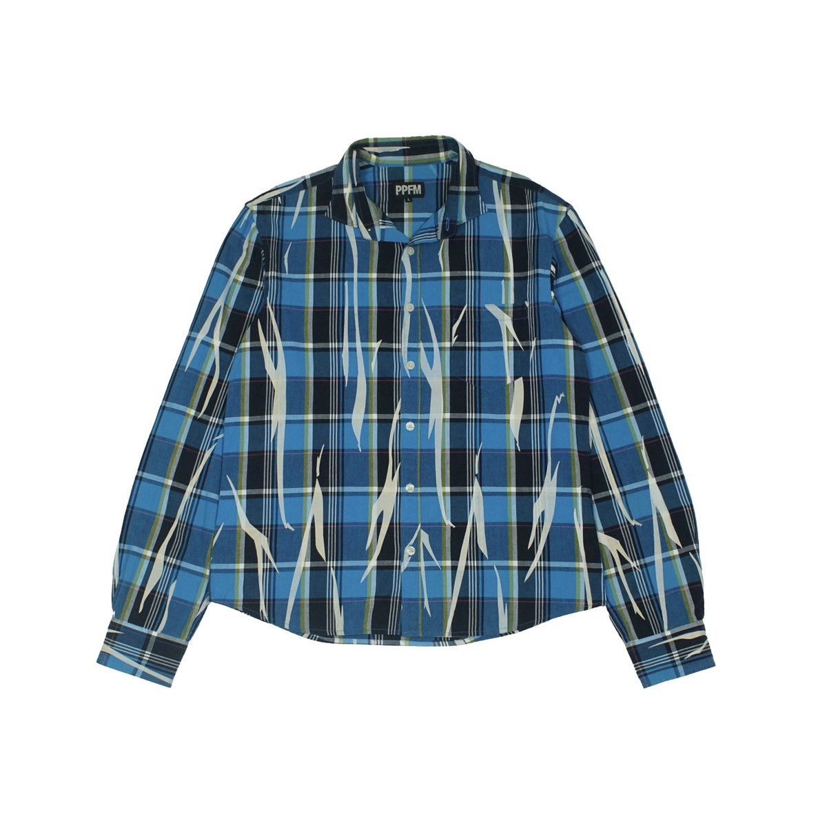 PPFM *NoTariff PPFM Plaid Tribal Printed Shirt Size US S / EU 44-46 / 1 - 1 Thumbnail