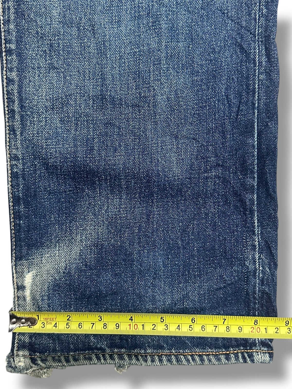 Evisu Vintage Evisu No2 Lot 2000 Selvedged Distressed Faded Wash Size US 32 / EU 48 - 20 Thumbnail