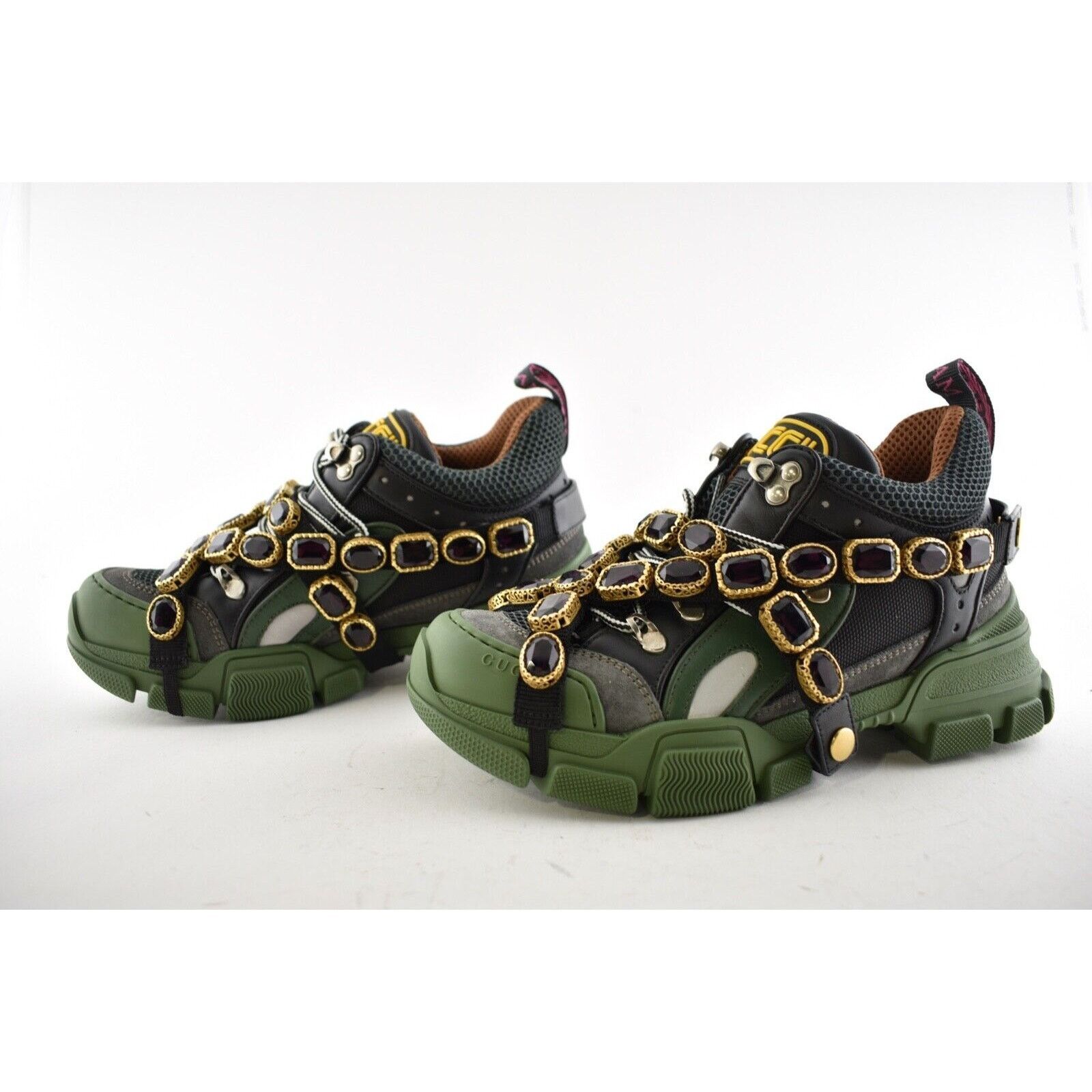Gucci Womens Journey Flashtrek Crystal Hiker Low Boot Sneaker 35 Size US 5 / IT 35 - 10 Thumbnail