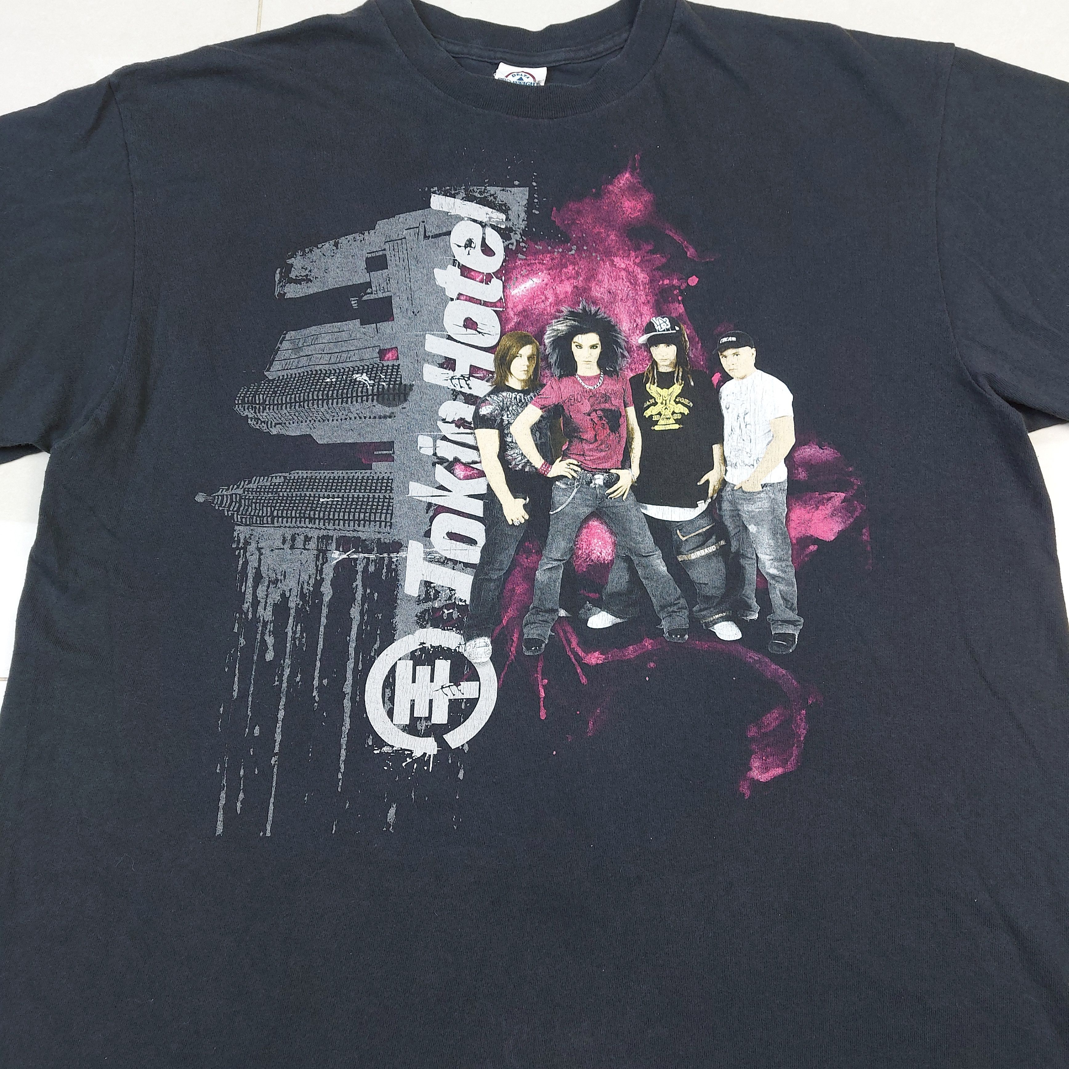 Band Tees Vintage 2007 Tokio Hotel Band Concert Tour Official TEE Size US XL / EU 56 / 4 - 7 Thumbnail
