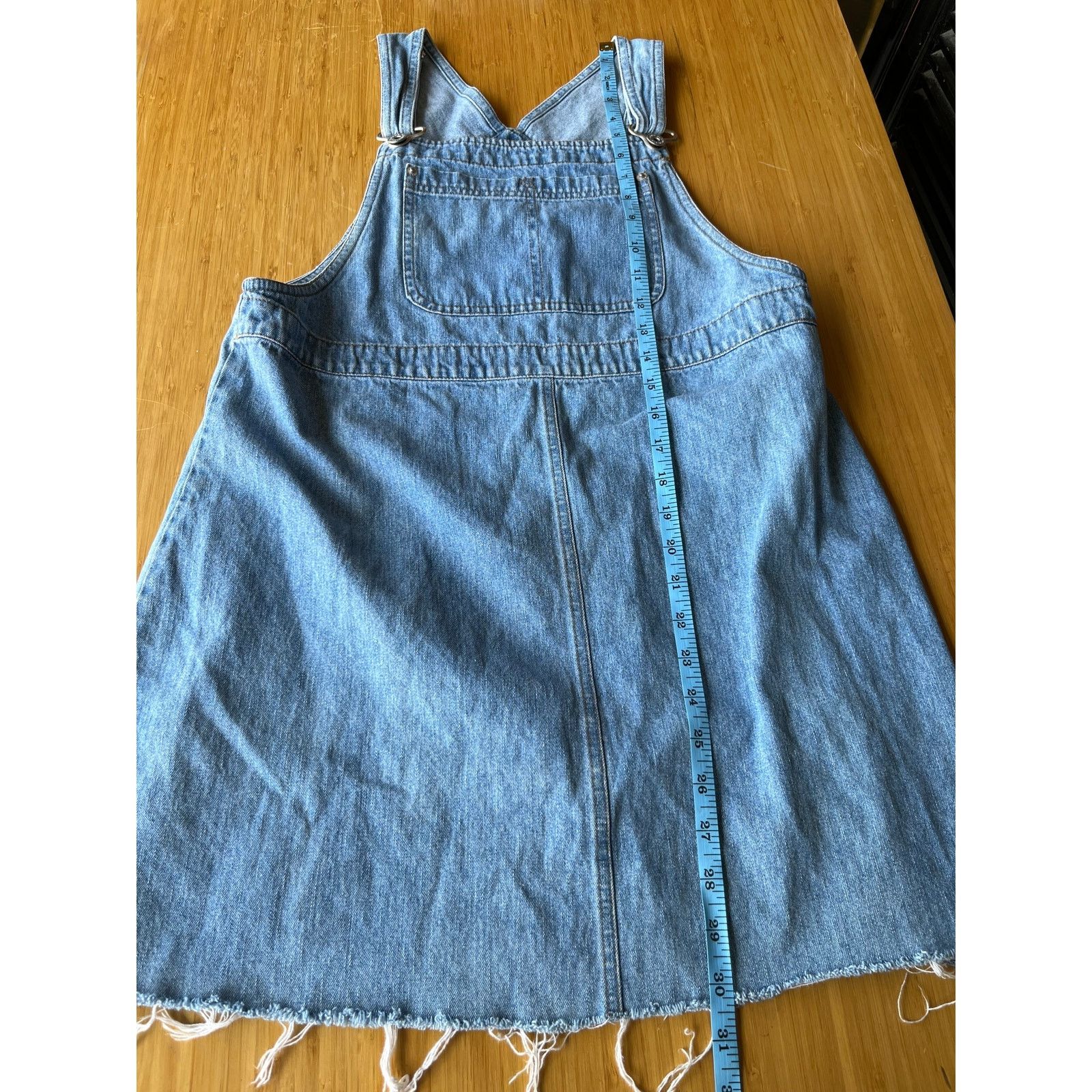 Faded Glory Vintage 1990s Faded Glory Denim Overall Jumper Mini Dress S Size S / US 4 / IT 40 - 3 Thumbnail