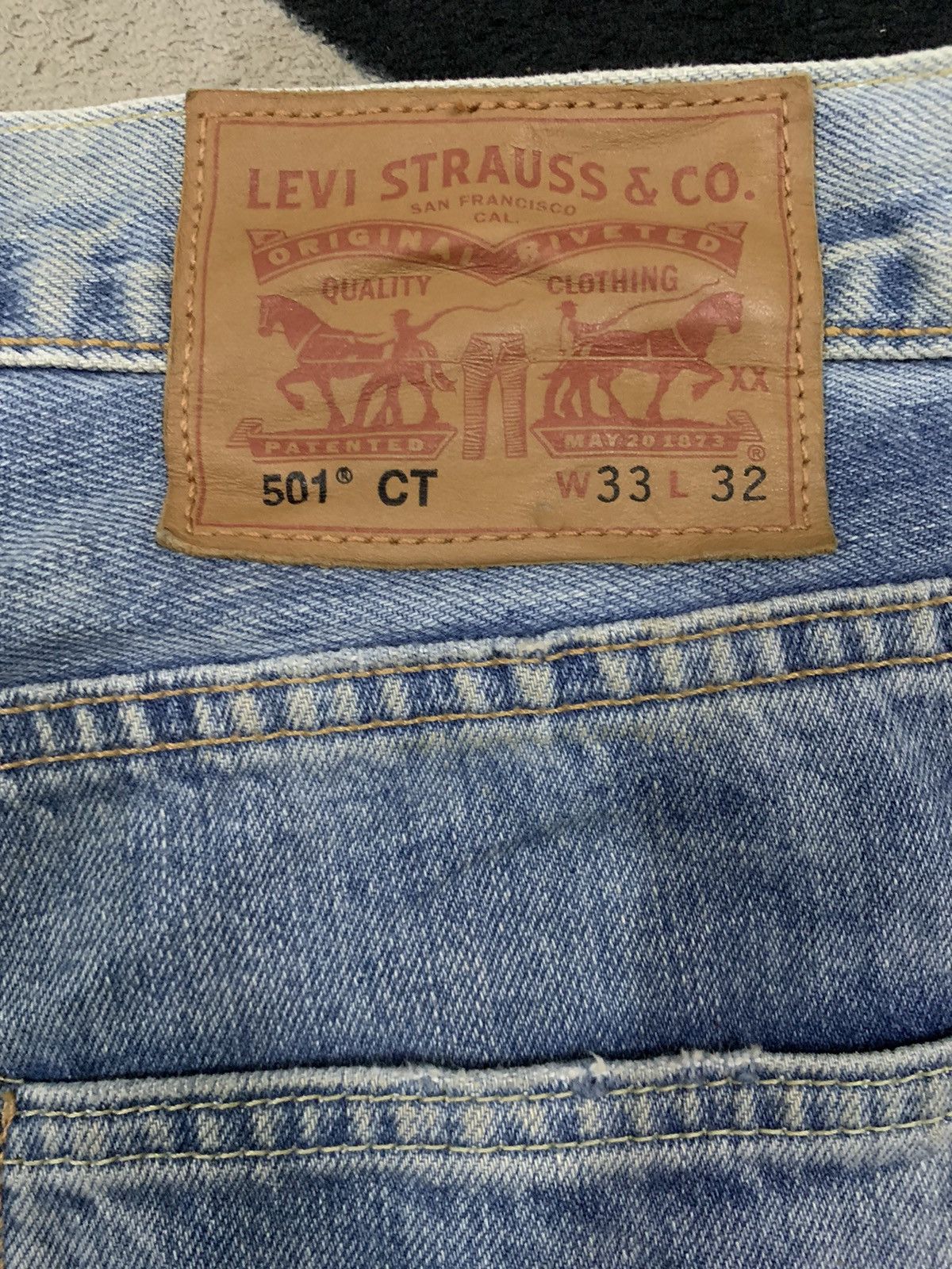 Levi's Vintage Clothing Vintage Y2K Levis 501CT Distressed Grunge Jeans Size 34x30 Size US 34 / EU 50 - 12 Thumbnail