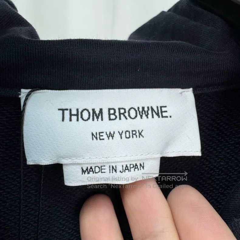 Thom Browne Thom Browne Dark Blue Zip-Up Hoodie Size US M / EU 48-50 / 2 - 6 Thumbnail