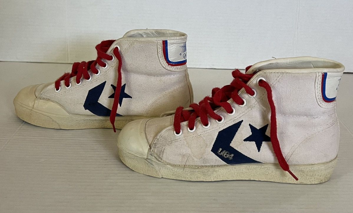 Converse Vintage 80’s Converse Usa Olympic La84 1984 Sample High Top Size US 7 / EU 40 - 1 Thumbnail