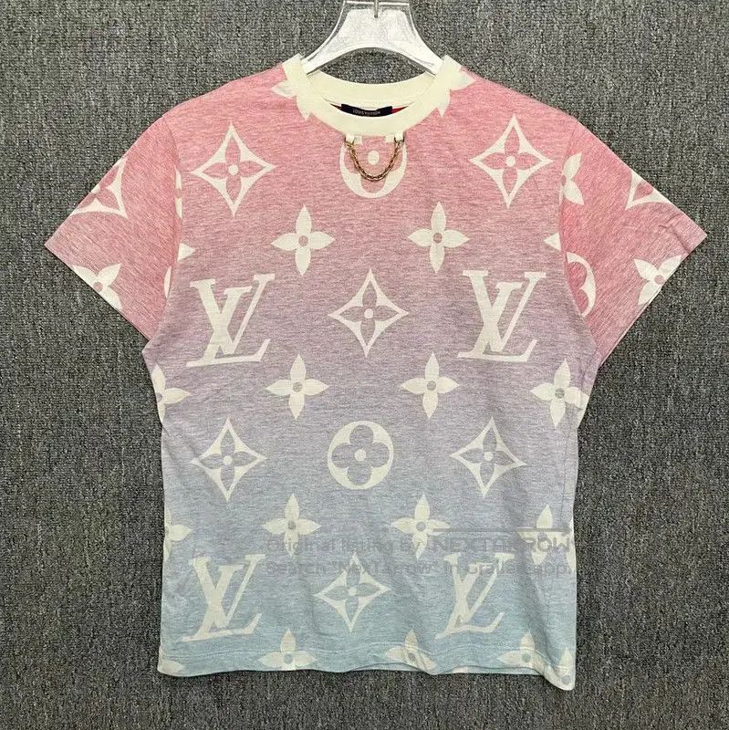 Louis Vuitton Louis Vuitton Pink Cotton Men's T-Shirt . Size US L / EU 52-54 / 3 - 1 Thumbnail