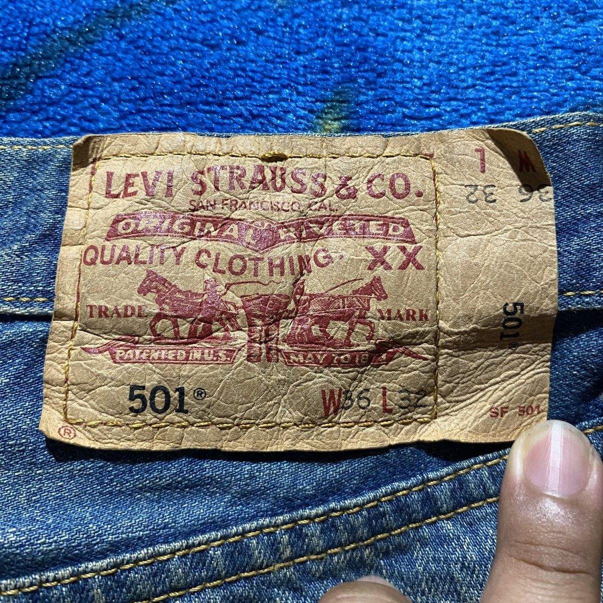 Levi's Vintage Levi’s 501 Distressed Ripped Jeans Size US 36 / EU 52 - 8 Thumbnail