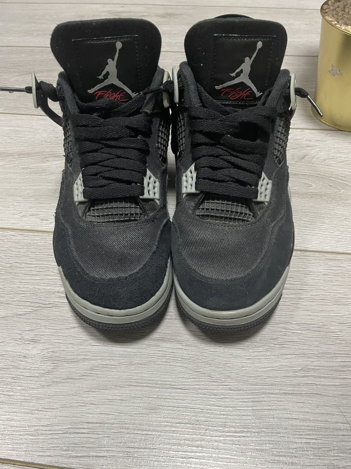 Jordan Brand Nike Jordan 4 Black Canvas sneakers Size US 9 / EU 42 - 6 Thumbnail