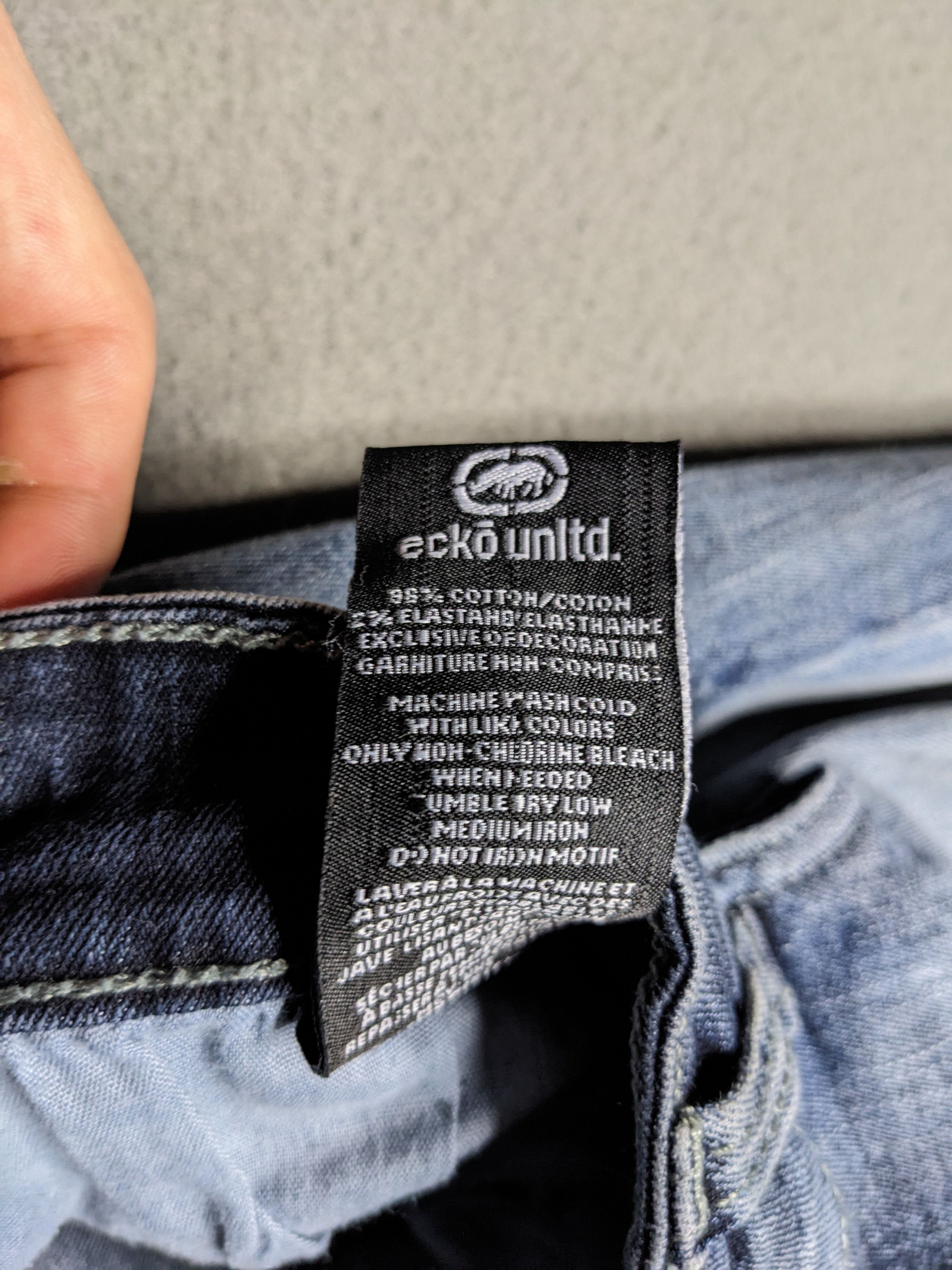 Ecko Unltd. VTG Ecko Unltd Y2K Jeans 34x32 Light Wash Wide Denim Logo Size US 34 / EU 50 - 14 Thumbnail