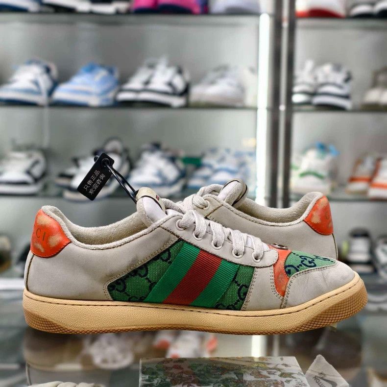 Gucci Gucci Green Orange Sneakers UK8-2506 Size US 10 / EU 43 - 6 Thumbnail