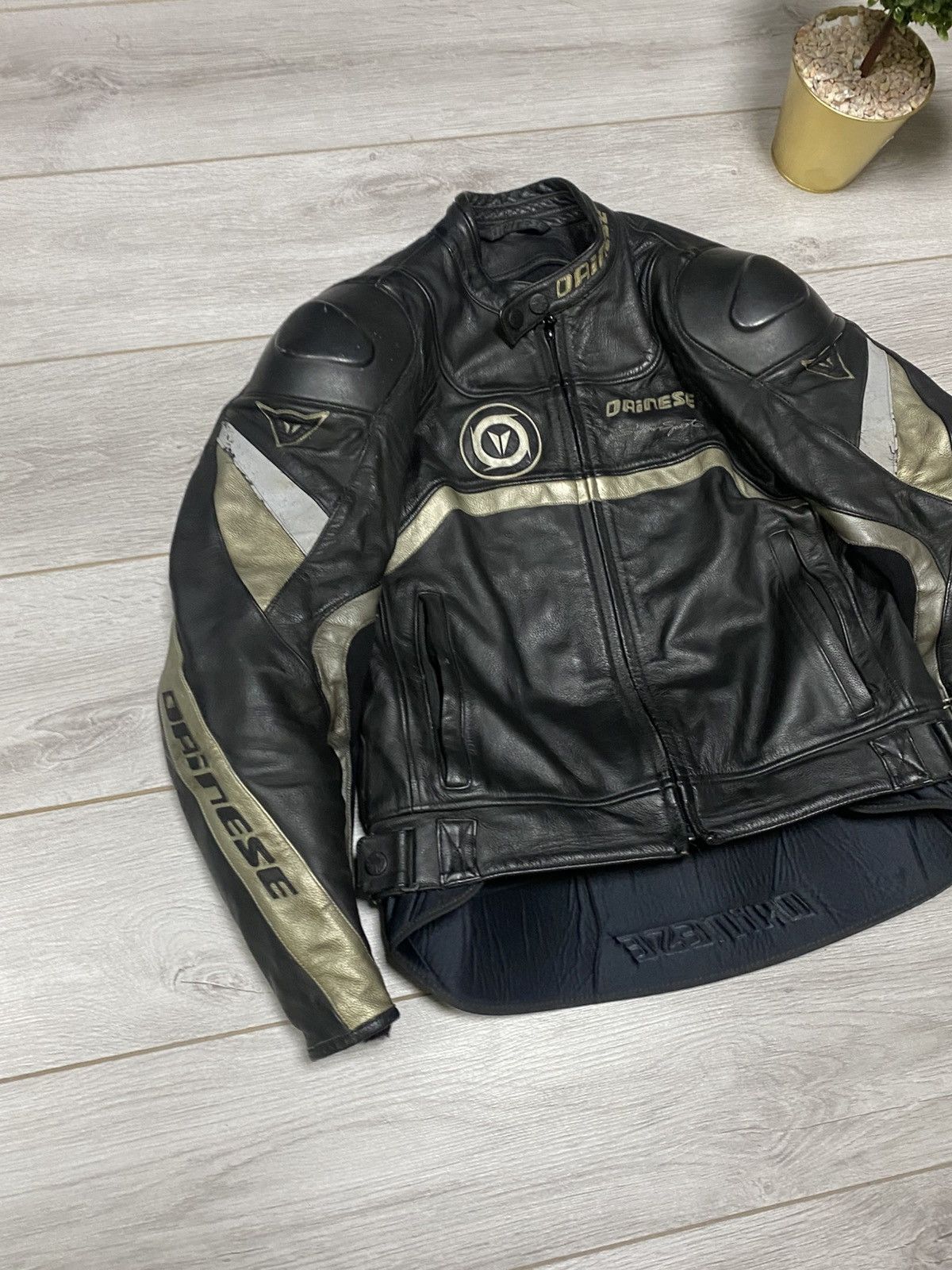 Dainese Dainese protection insulated big logo leather moto jacket Size US M / EU 48-50 / 2 - 4 Thumbnail