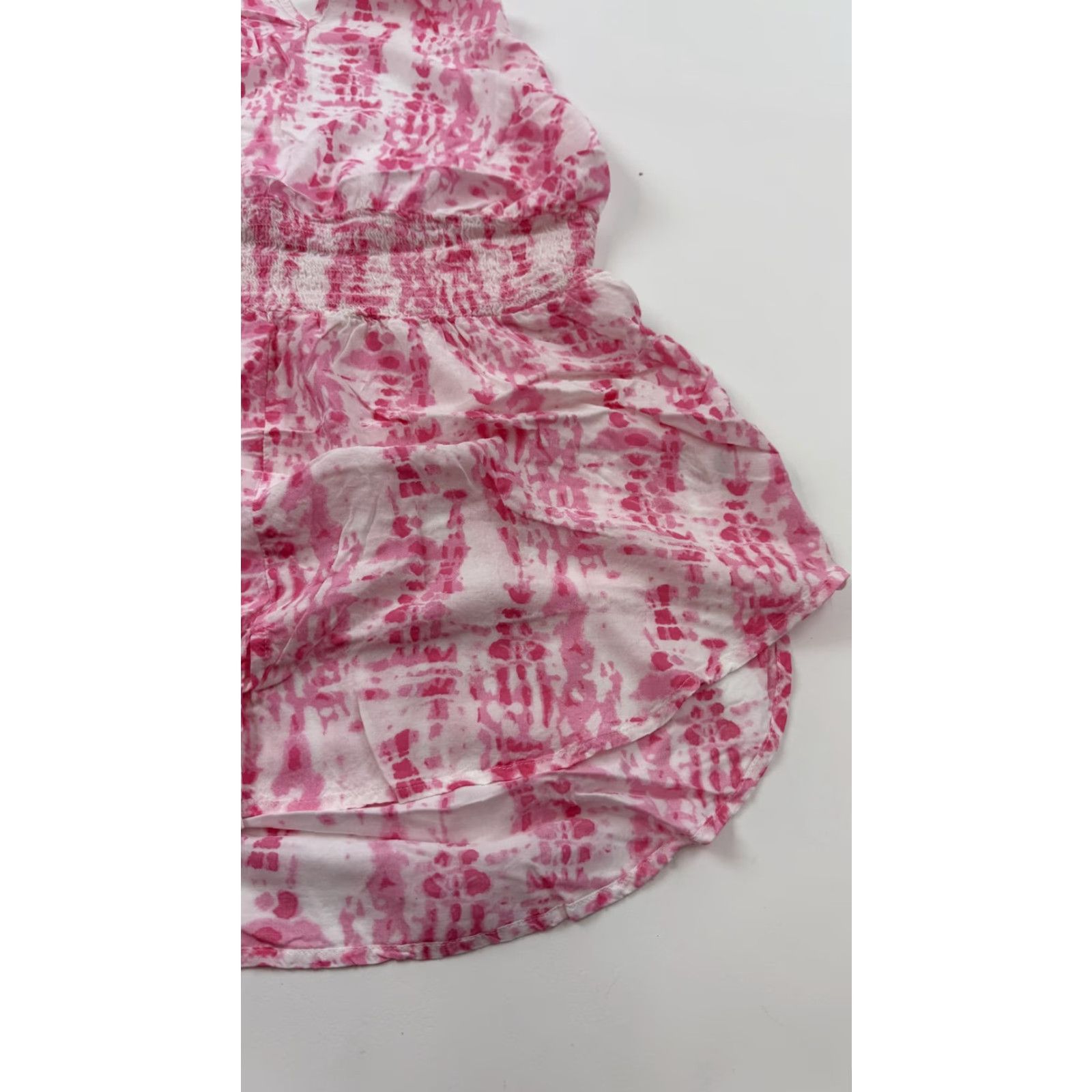 Victoria's Secret Victoria's Secret Dress Womens Medium Pink Tie Dye Halter Smocked Waist Beach Summer Casual Size M / US 6-8 / IT 42-44 - 2 Thumbnail