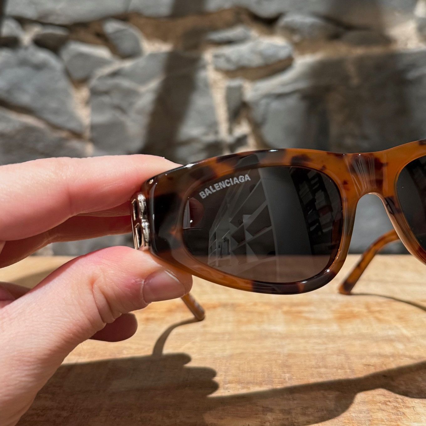 Balenciaga Balenciaga BB0095S Brown Cat Eyes Sunglasses Size ONE SIZE - 5 Thumbnail