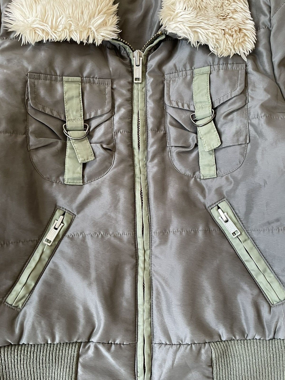 Replay Replay olive bomber jacket Y2K style Size S / US 4 / IT 40 - 9 Thumbnail