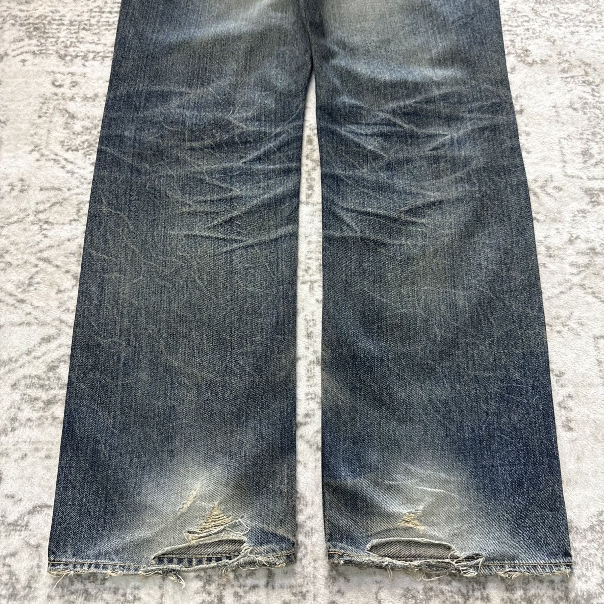Kapital 2000s Antgauge Japan Reconstructed Pinstripe Panel Denim Size US 33 - 9 Thumbnail