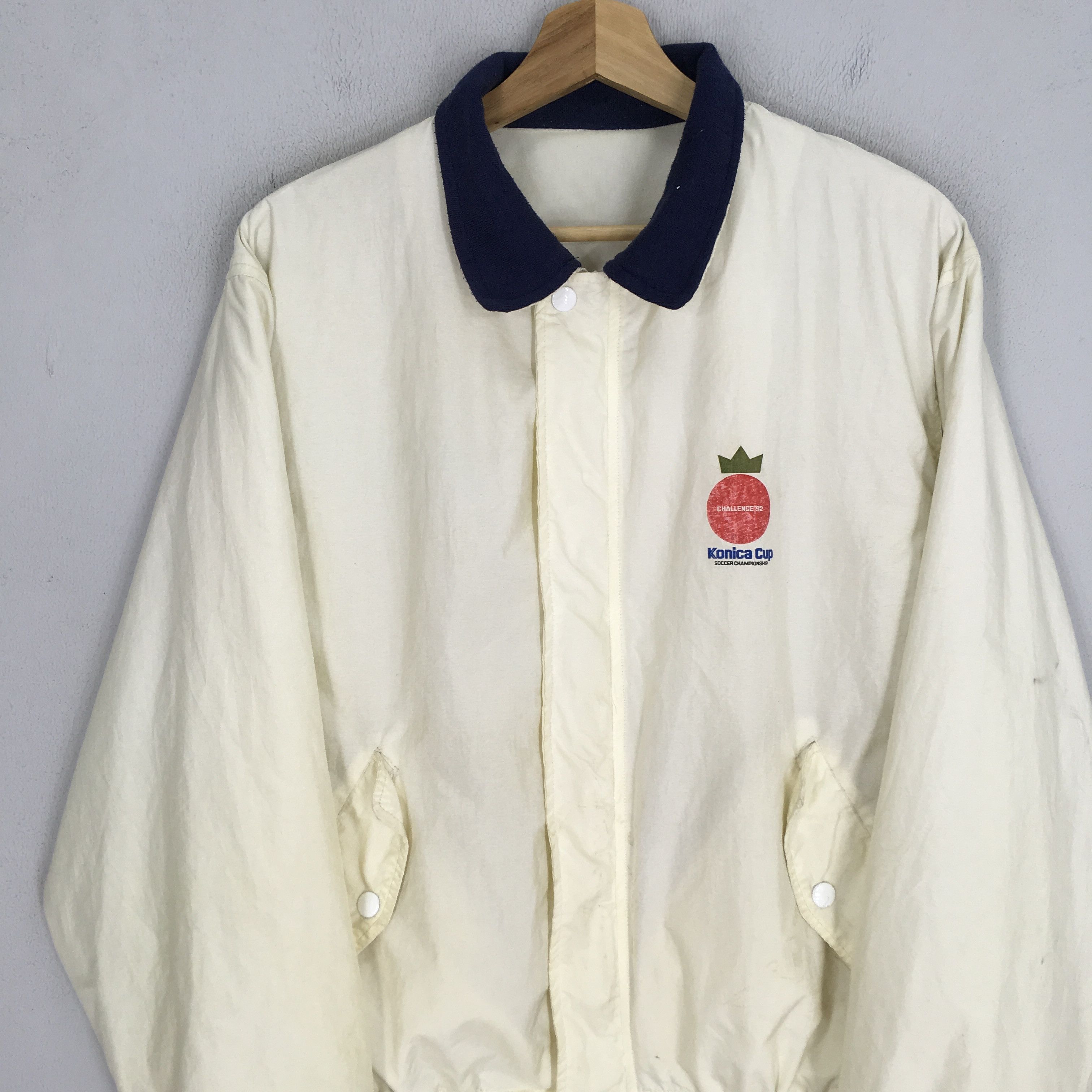 Japanese Brand Vintage 90's Konica Cup Soccer Championship Jacket Size US L / EU 52-54 / 3 - 3 Thumbnail