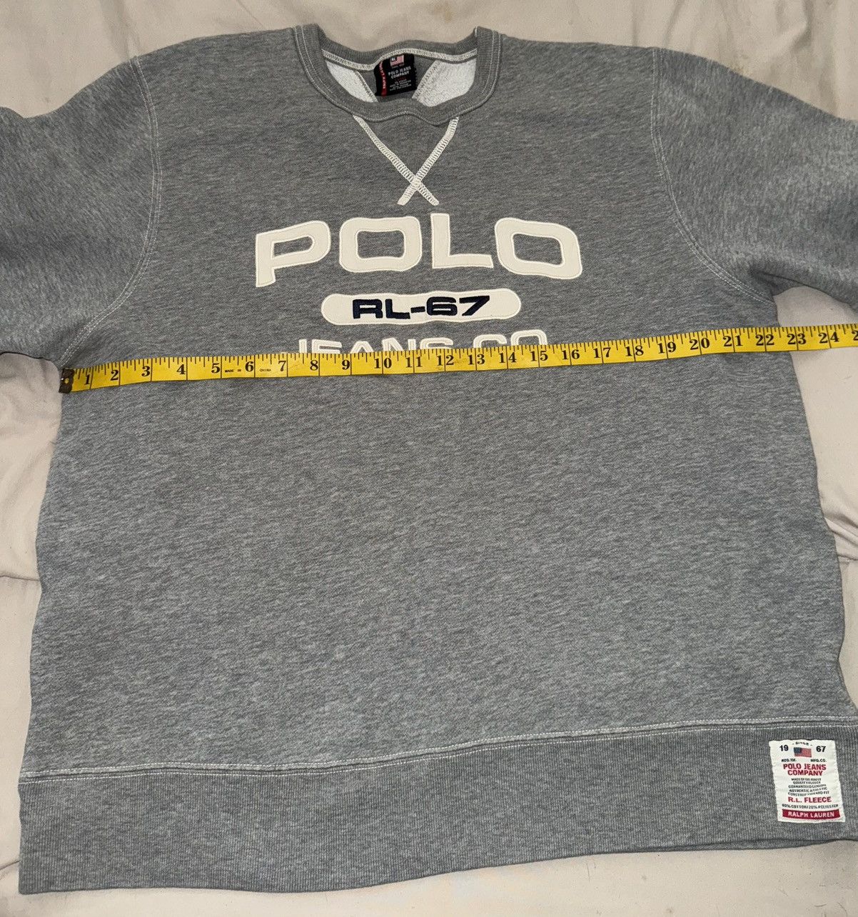 Polo Ralph Lauren × Vintage Vintage Ralph Lauren Polo Jeans Company RL-67 Sweatshirt Size US L / EU 52-54 / 3 - 5 Thumbnail