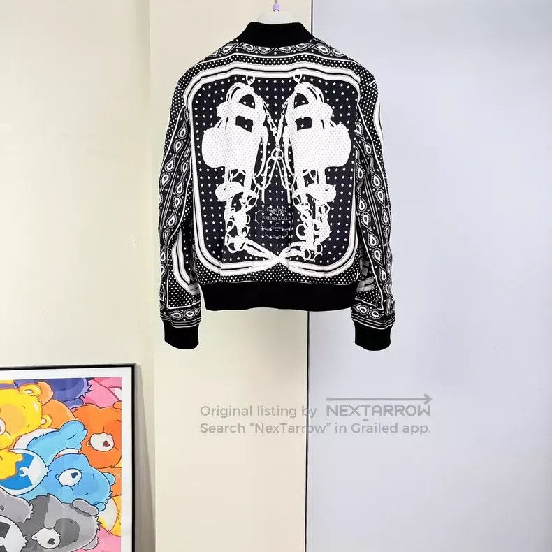 Hermes Hermes Double-sided Silk Printed Zipper Jacket Size XXS / US 00 / IT 34 - 3 Thumbnail