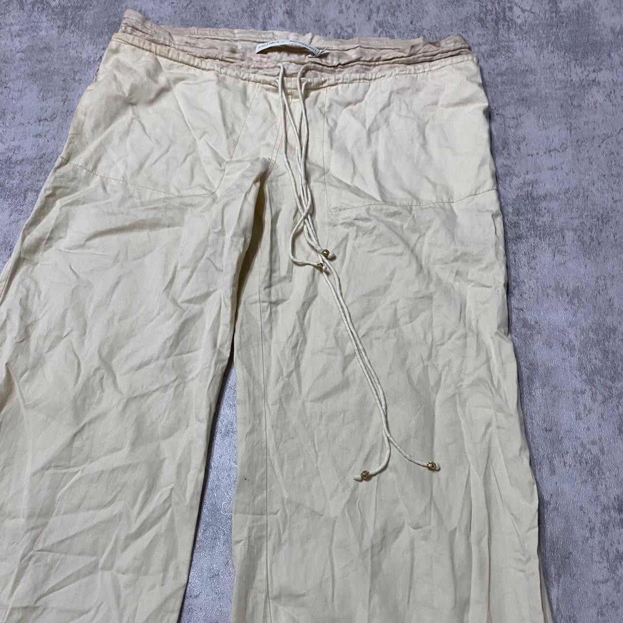 Other ONE SIZE Mimte cream drawstring trousers #beige Size 34" / US 12 / IT 48 - 2 Thumbnail
