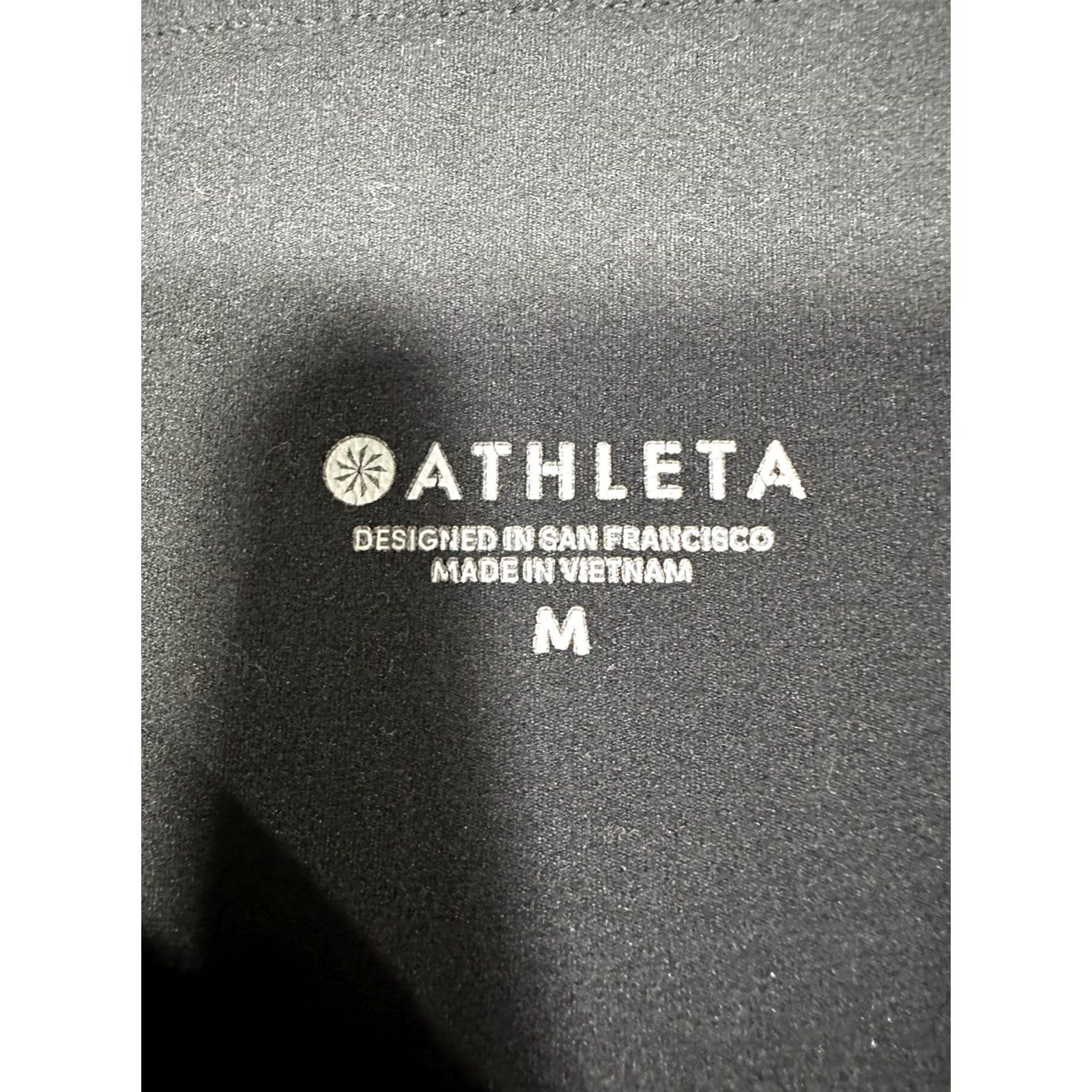 Athleta Athleta Pants Womens Medium Black Compression Pants Heel Cut Out Floral Print Size 32" / US 10 / IT 46 - 4 Thumbnail