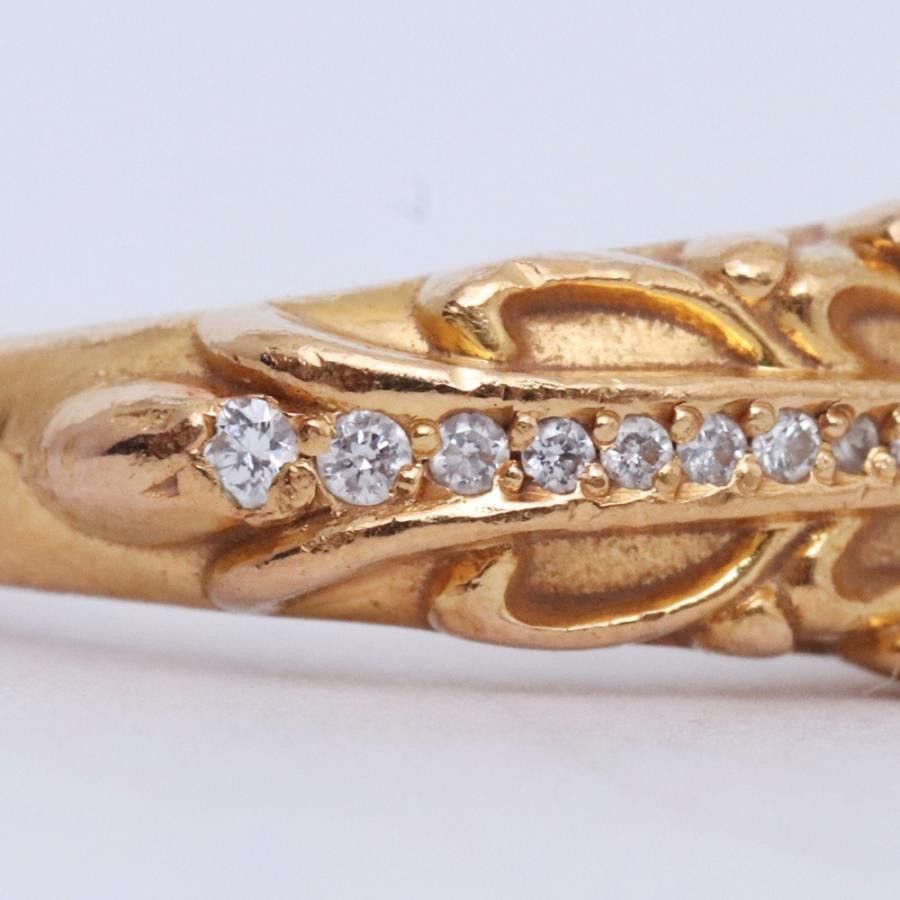 Chrome Hearts US5.5 Chrome Hearts PAVE DIAMOND 22K GOLD FLORAL CROSS RING Size ONE SIZE - 7 Thumbnail