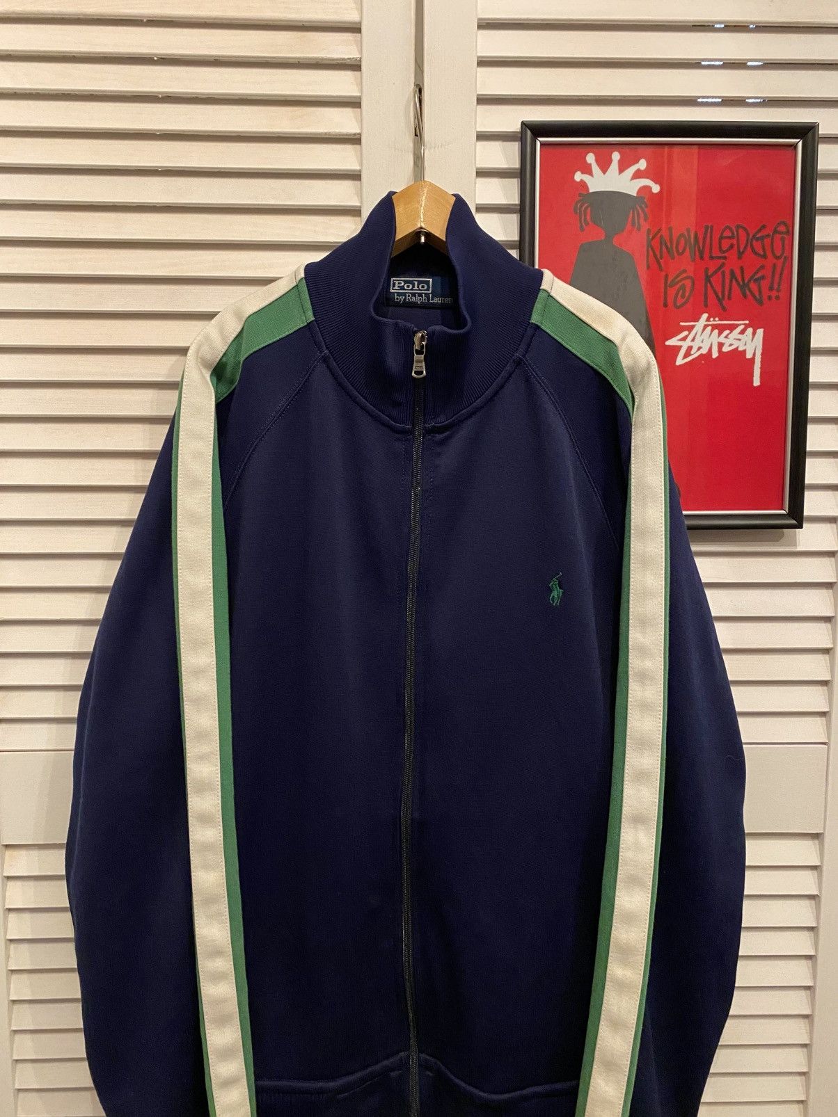 Polo Ralph Lauren Vintage Zip Up Sweatshirt Polo Ralph Lauren Track Nylon Boxy Size US L / EU 52-54 / 3 - 2 Thumbnail