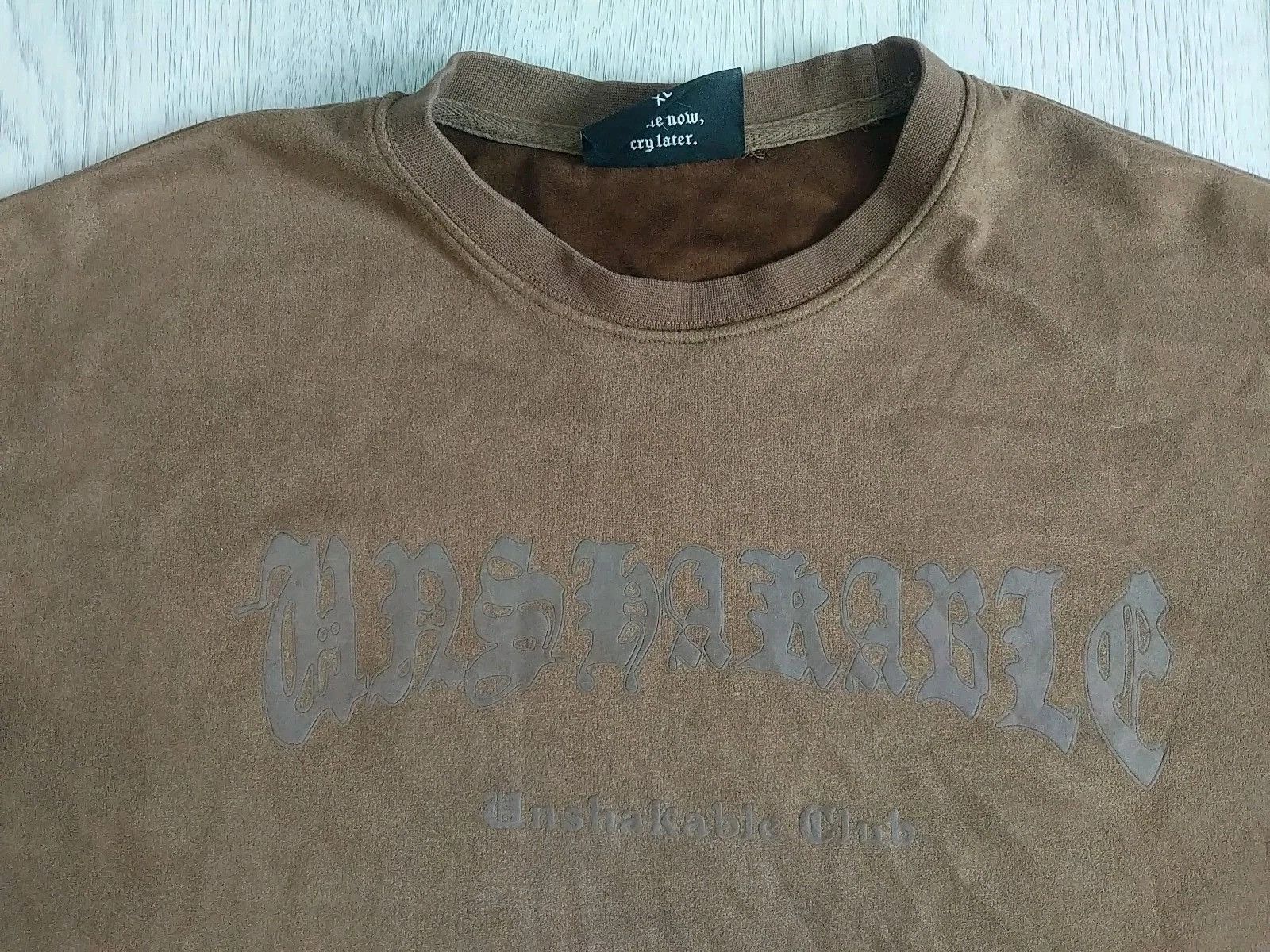 Other “Unshakable Club” T-Shirt Soft Faux Suede Fabric T-Shirt Size US XL / EU 56 / 4 - 2 Thumbnail