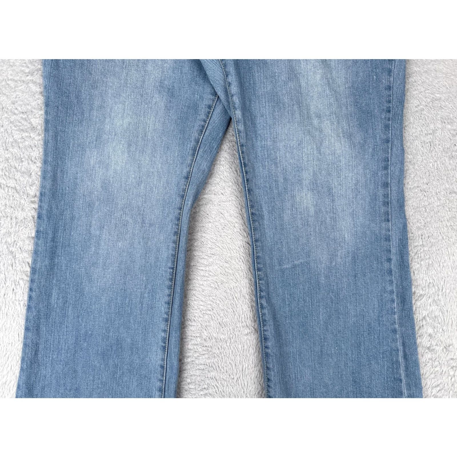Faded Glory Faded Glory Jeans Bootcut Womens 16 Light Wash Blue Stretch Denim 36x30 Size 38" / US 16 / IT 52 - 3 Thumbnail