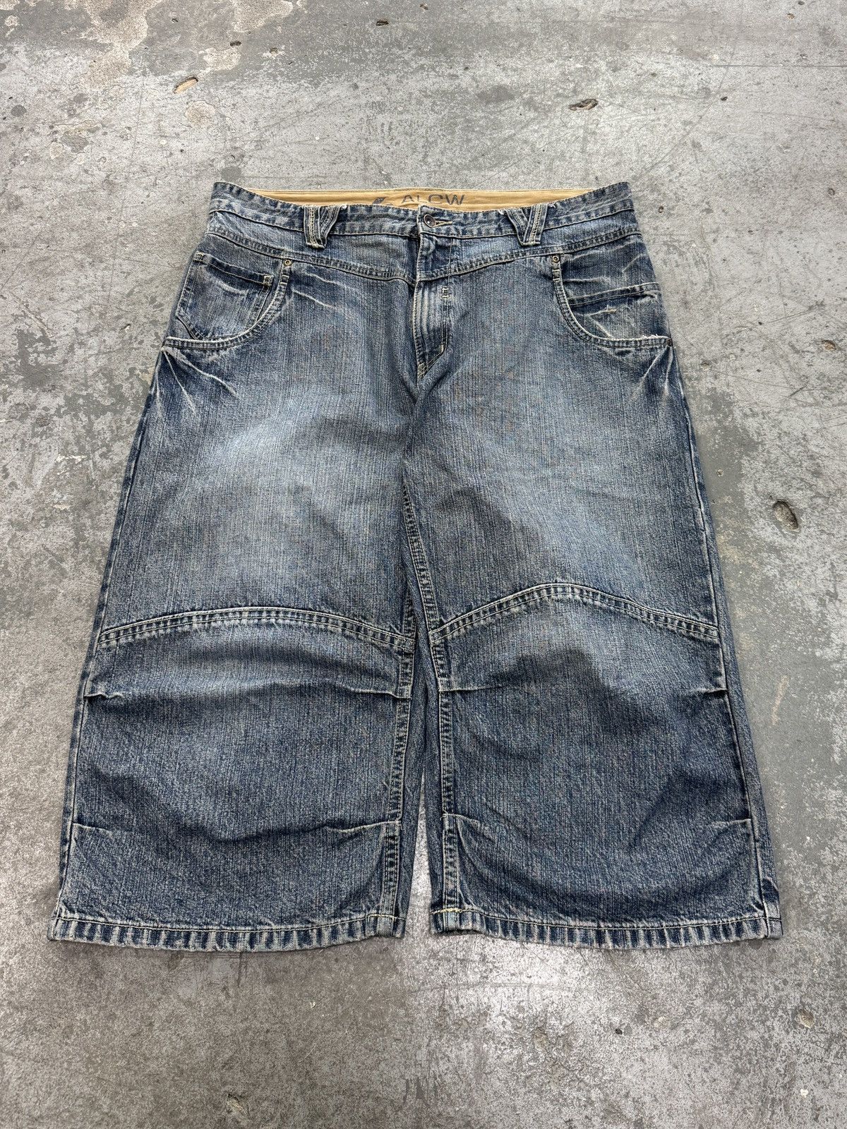 Vintage Vintage y2k Work Denim Shorts Size US 36 / EU 52 - 2 Thumbnail