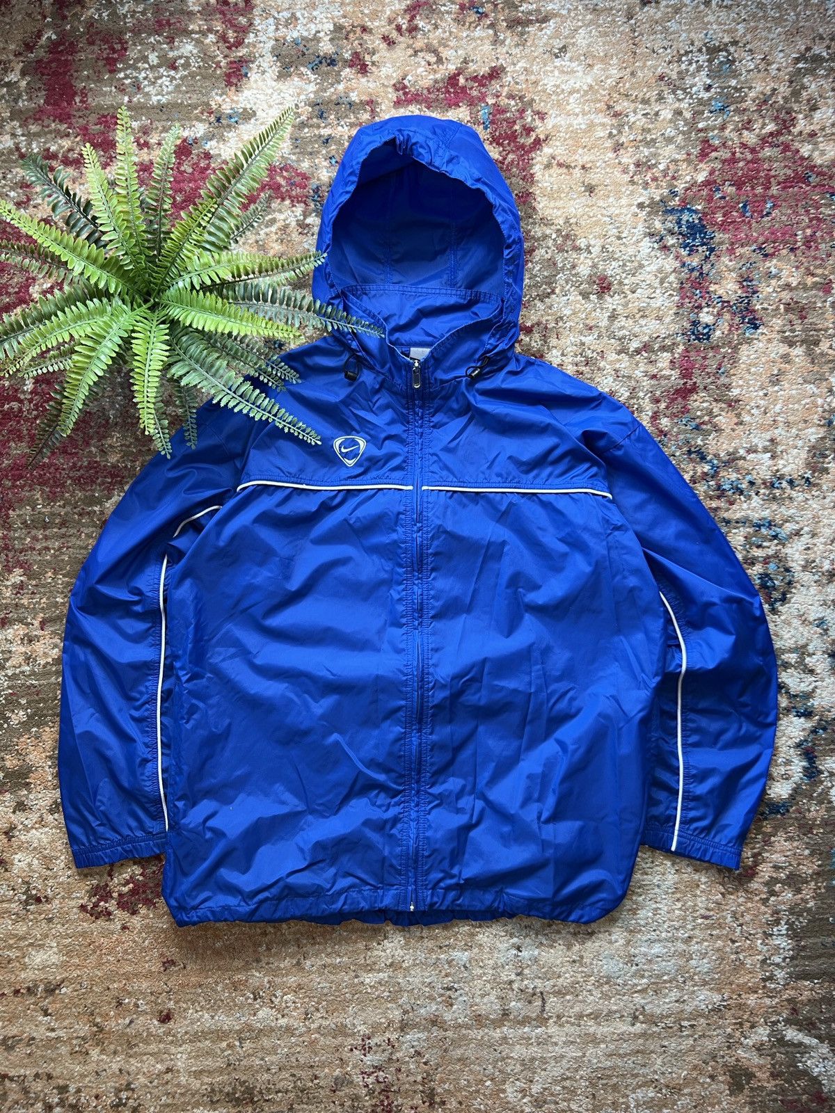 Nike × Vintage 🫐 90’s NIKE TEAM RETRO SWOOSH LOGO Y2K TRACK JACKET Size US L / EU 52-54 / 3 - 1 Thumbnail