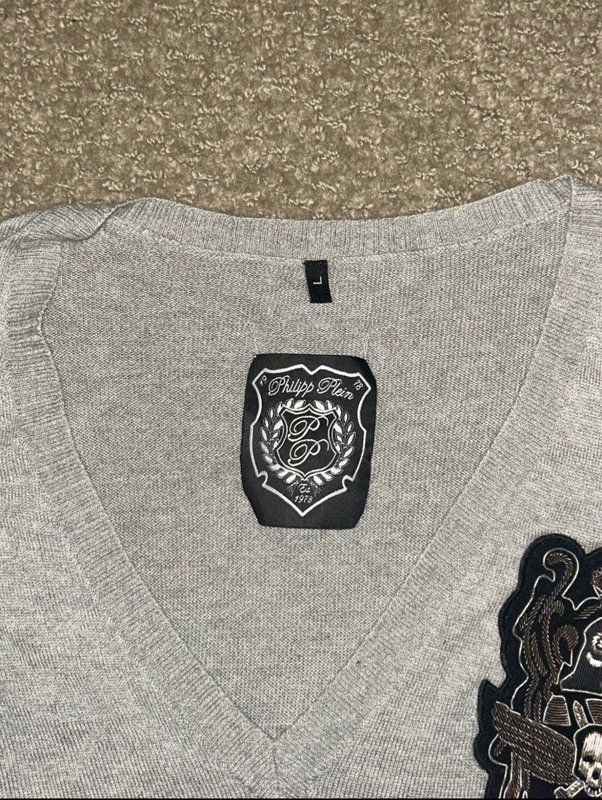 Philipp Plein Rare vintage philipp plein silk cashmere sweater emblem Size US M / EU 48-50 / 2 - 7 Thumbnail