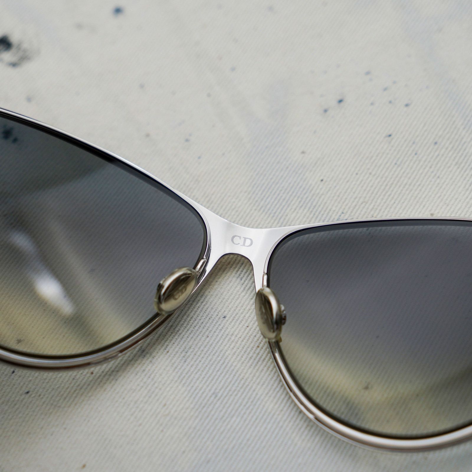 Dior Dior new motard silver gradient cat eye cd logo sunglasses Size ONE SIZE - 9 Thumbnail