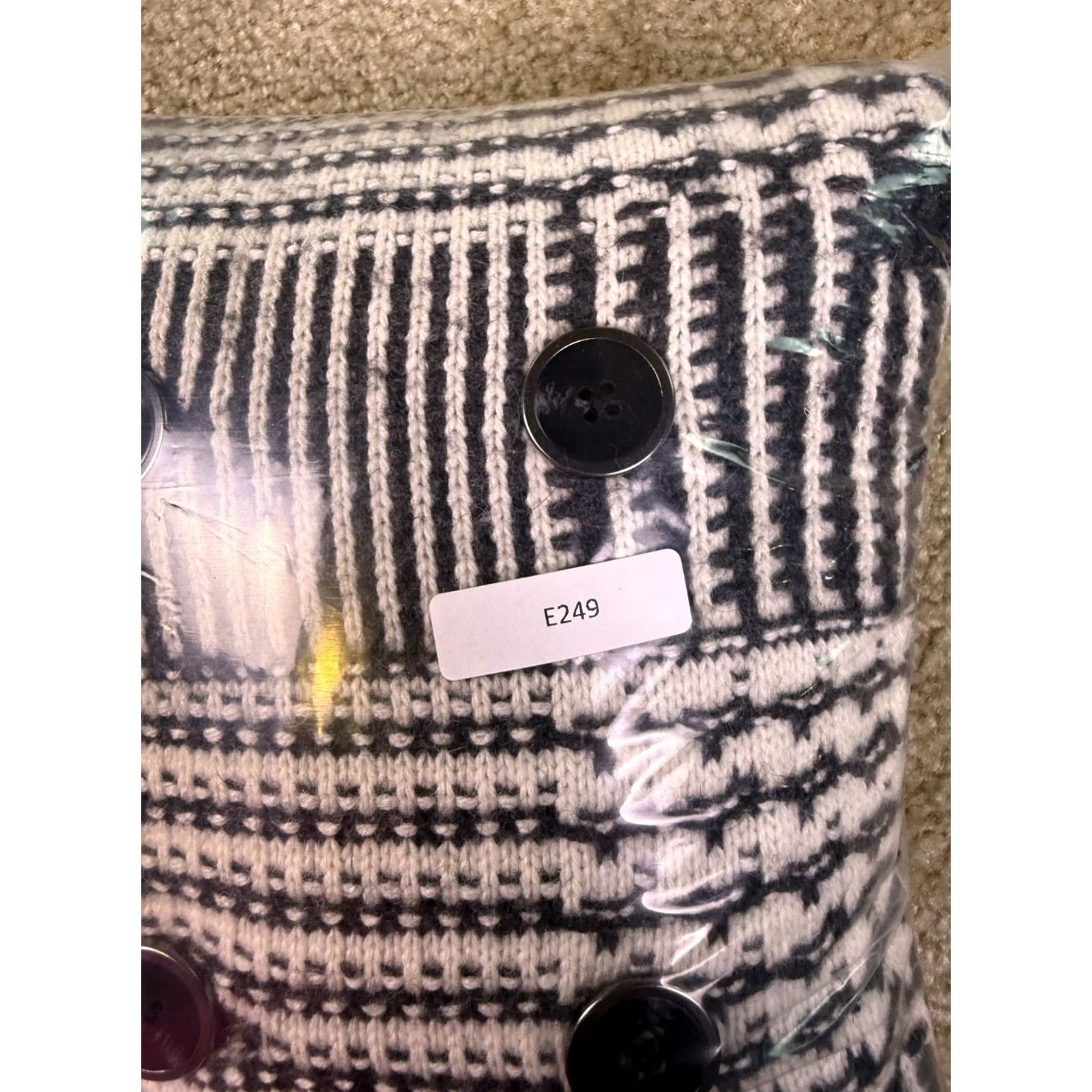 Loft VINTAGE Ann Taylor LOFT Sweater Black White Cable Rabbit Wool Blend Blazer Size S Size S / US 4 / IT 40 - 8 Thumbnail
