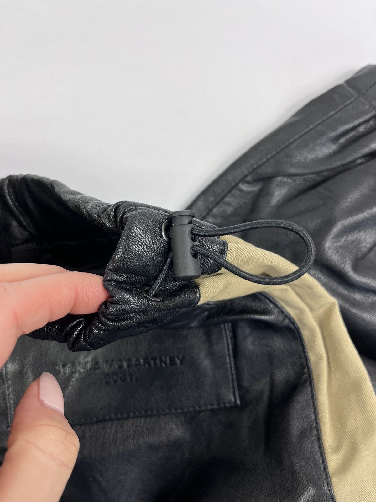 Stella McCartney VEGAN LEATHER TRACK PANTS Size US 33 - 4 Thumbnail