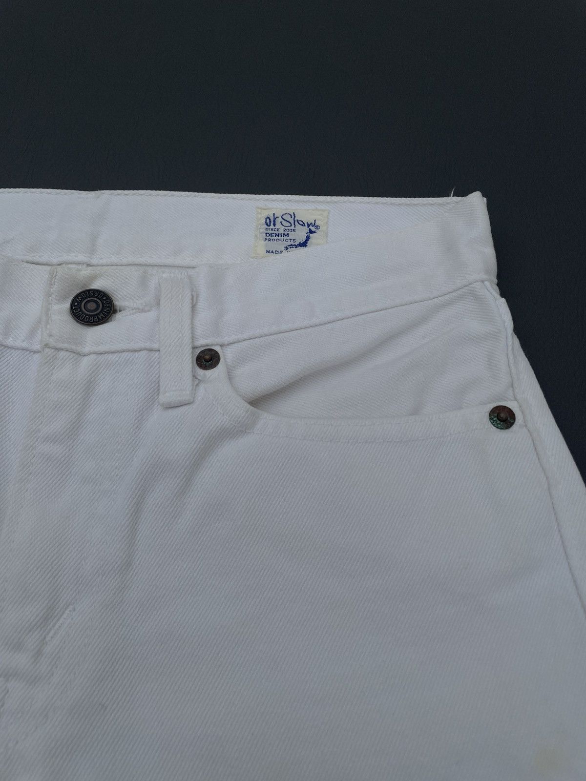 Orslow OrSlow 107 Slim Fit White Size US 29 - 4 Thumbnail