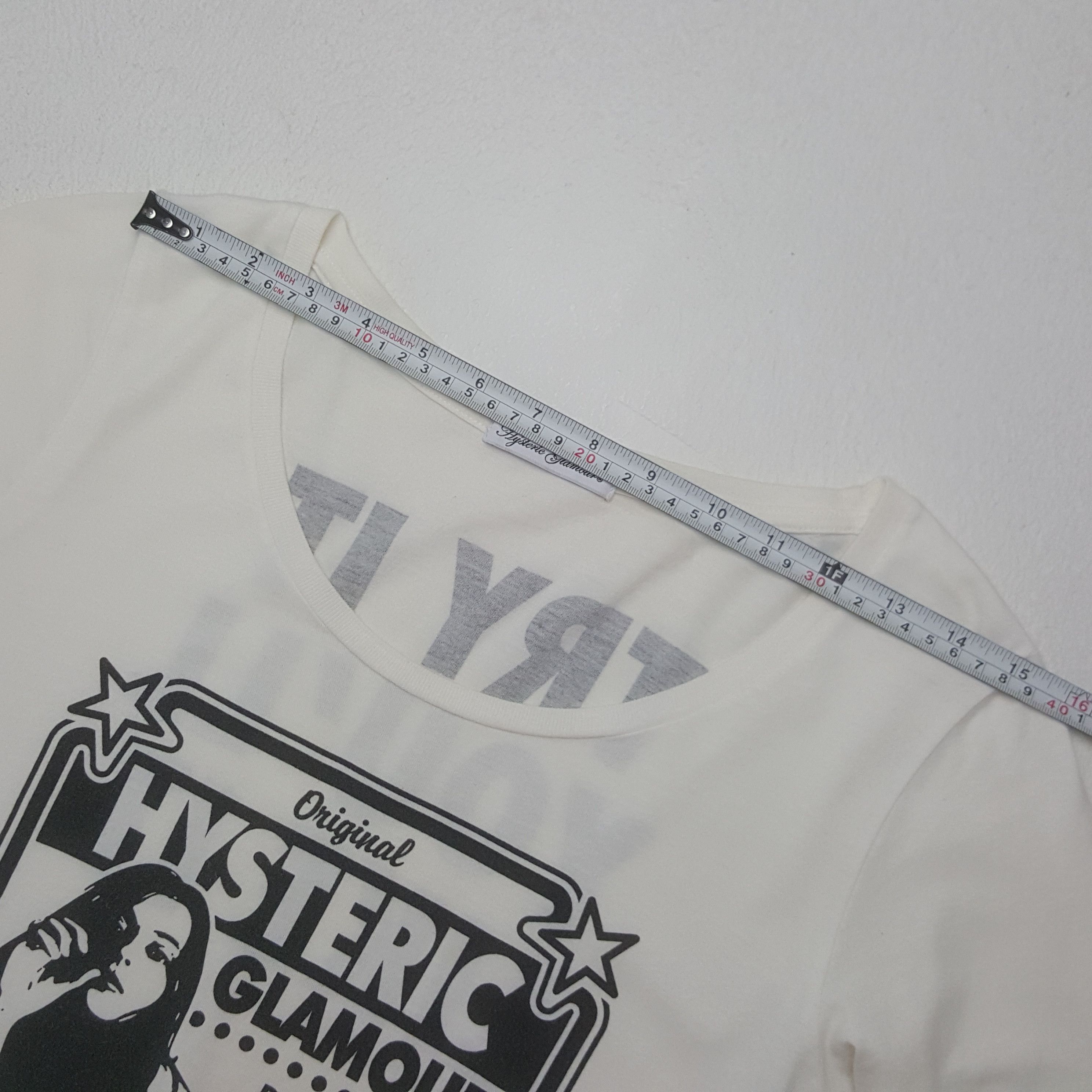 Hysteric Glamour Vintage Hysteric Glamour Japanese Brand Scoop Neck Tshirt Size US S / EU 44-46 / 1 - 6 Thumbnail