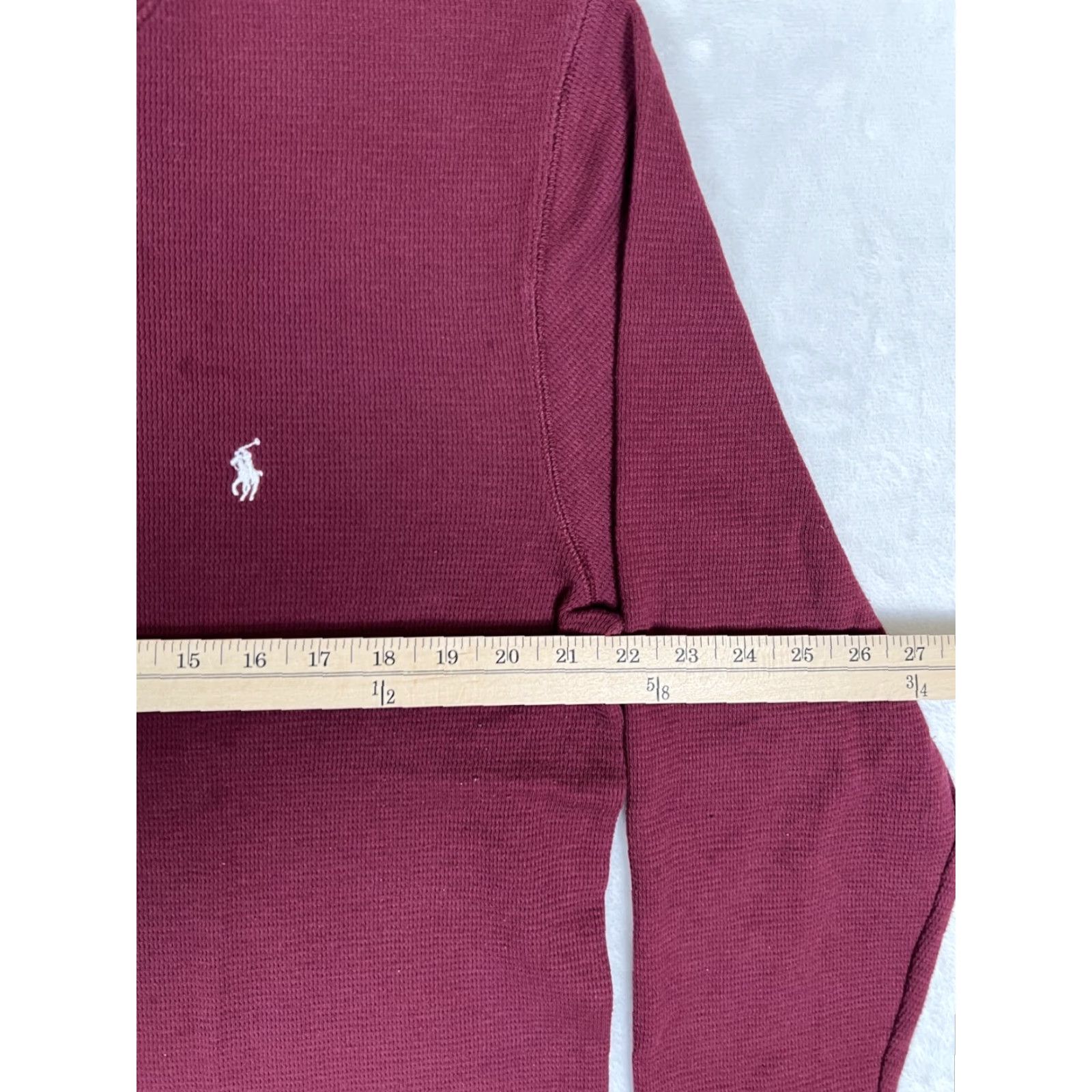 Polo Ralph Lauren Polo Ralph Lauren Sleep Shirt Red XL Long Sleeve 100% Cotton Knit Crew Neck Logo Modern Classic Men's Sleepwear Size US XL / EU 56 / 4 - 6 Thumbnail