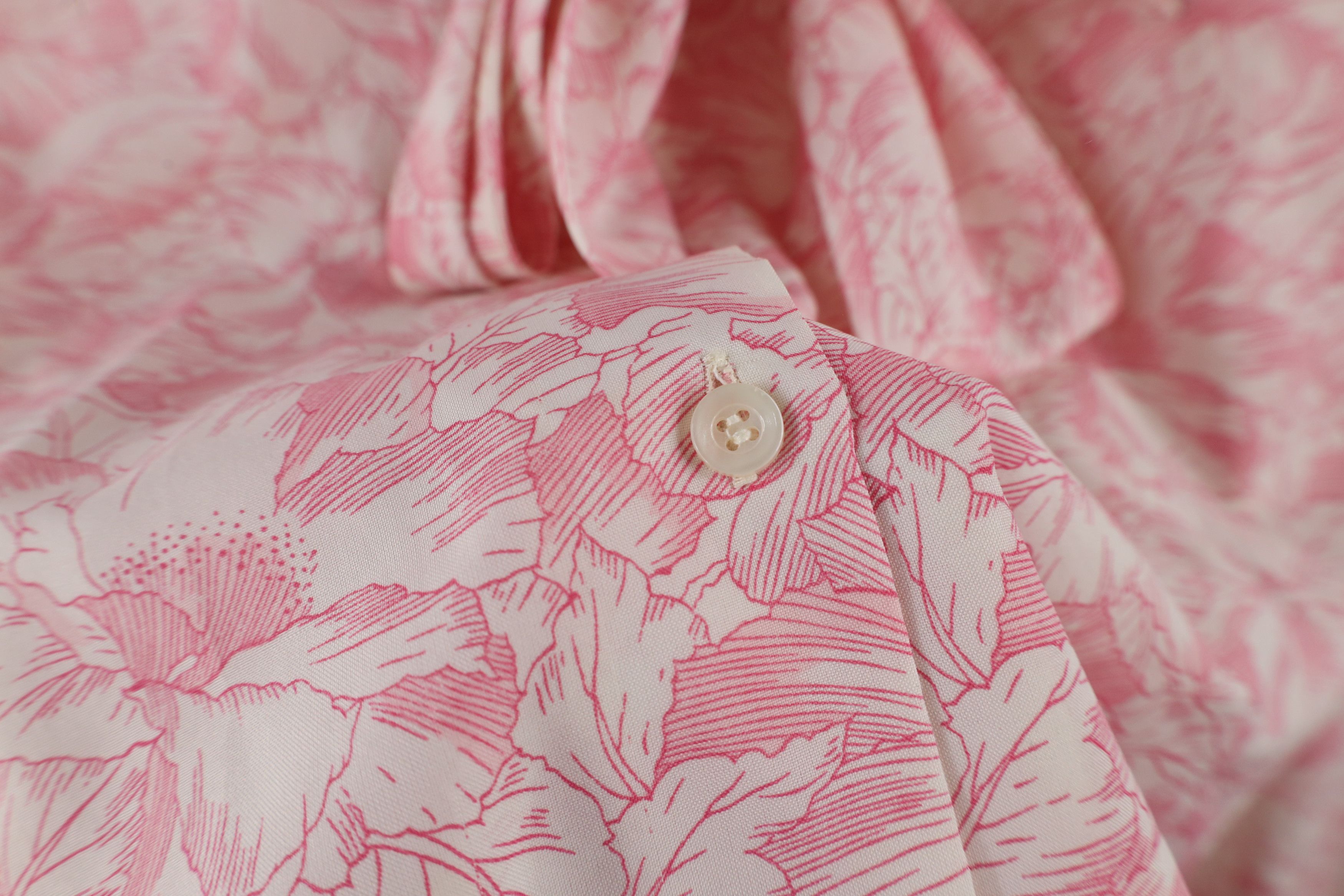 Vintage Vintage 70s Streetwear Collared Button Shirt Pink USA Size XXL / US 16-18 / IT 52-54 - 5 Thumbnail