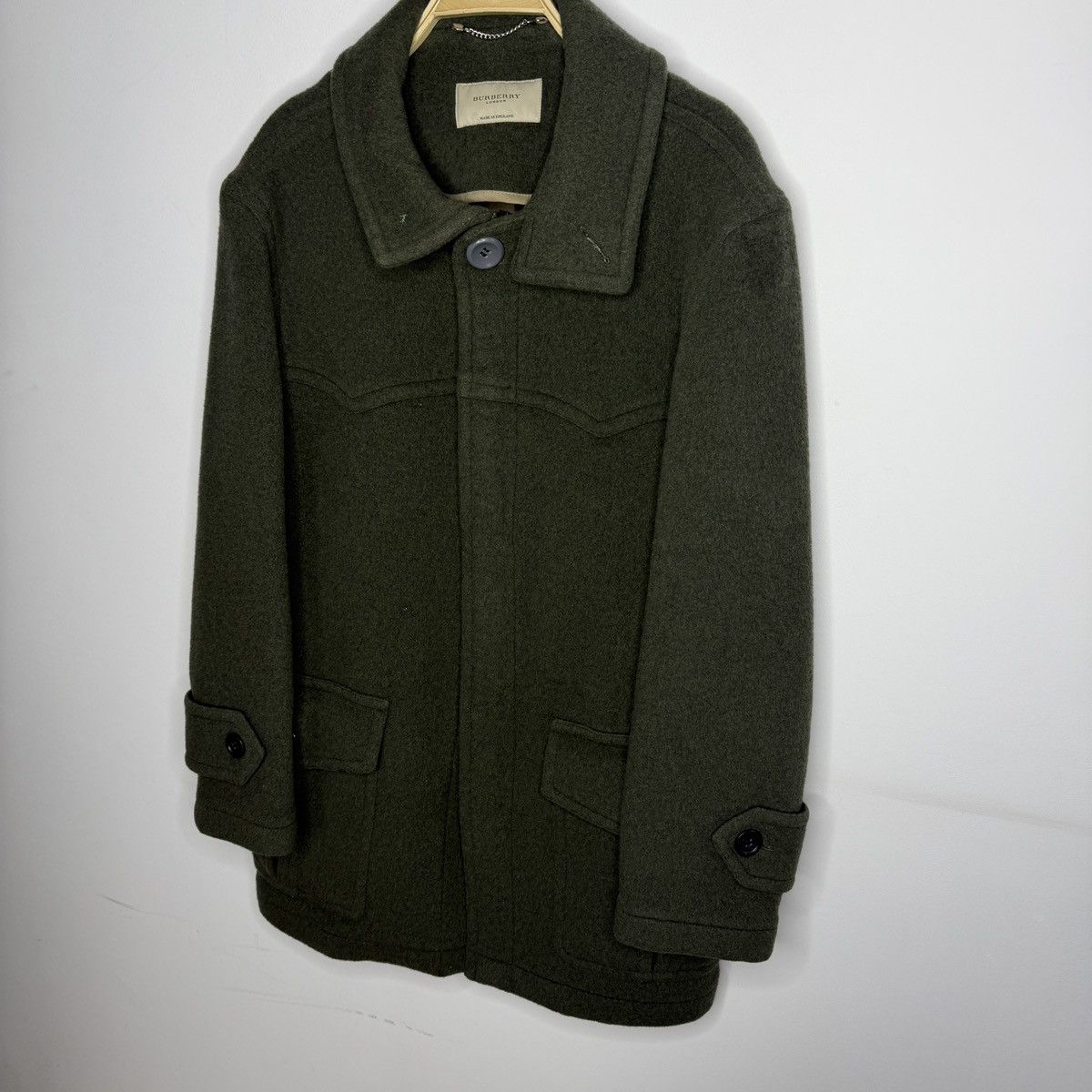 Burberry Burberry Wool Green Coat Size 50 Avant Garde Nova Check Size US M / EU 48-50 / 2 - 3 Thumbnail