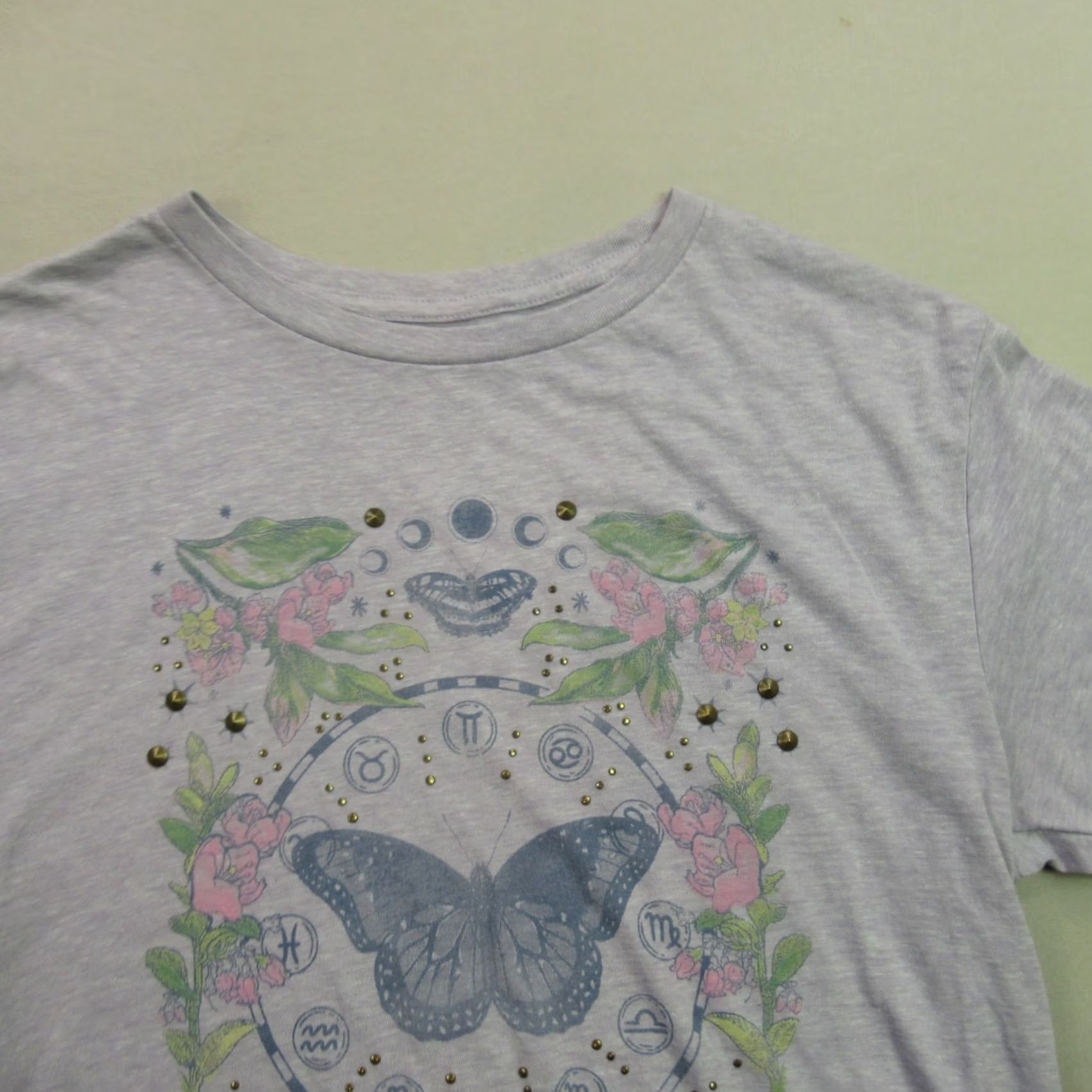 Lucky Brand Lucky Brand Shirt Womens XS Short Sleeve Lightweight Crew Neck Casual Purple Size XS / US 0-2 / IT 36-38 - 2 Thumbnail