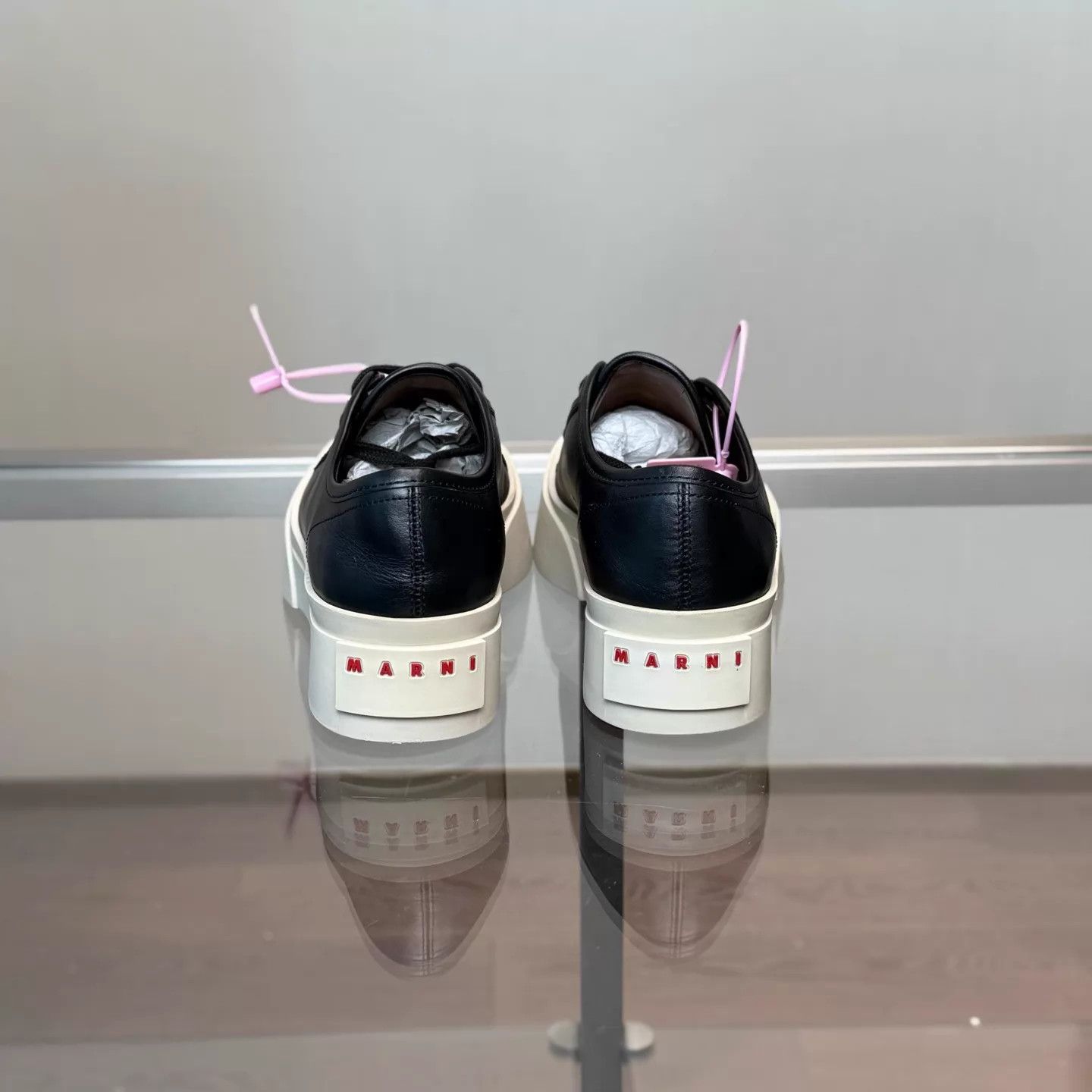Marni Marni Pablo Black Chunky Sneakers 38 99 New With Box Size US 7.5 / IT 37.5 - 3 Thumbnail