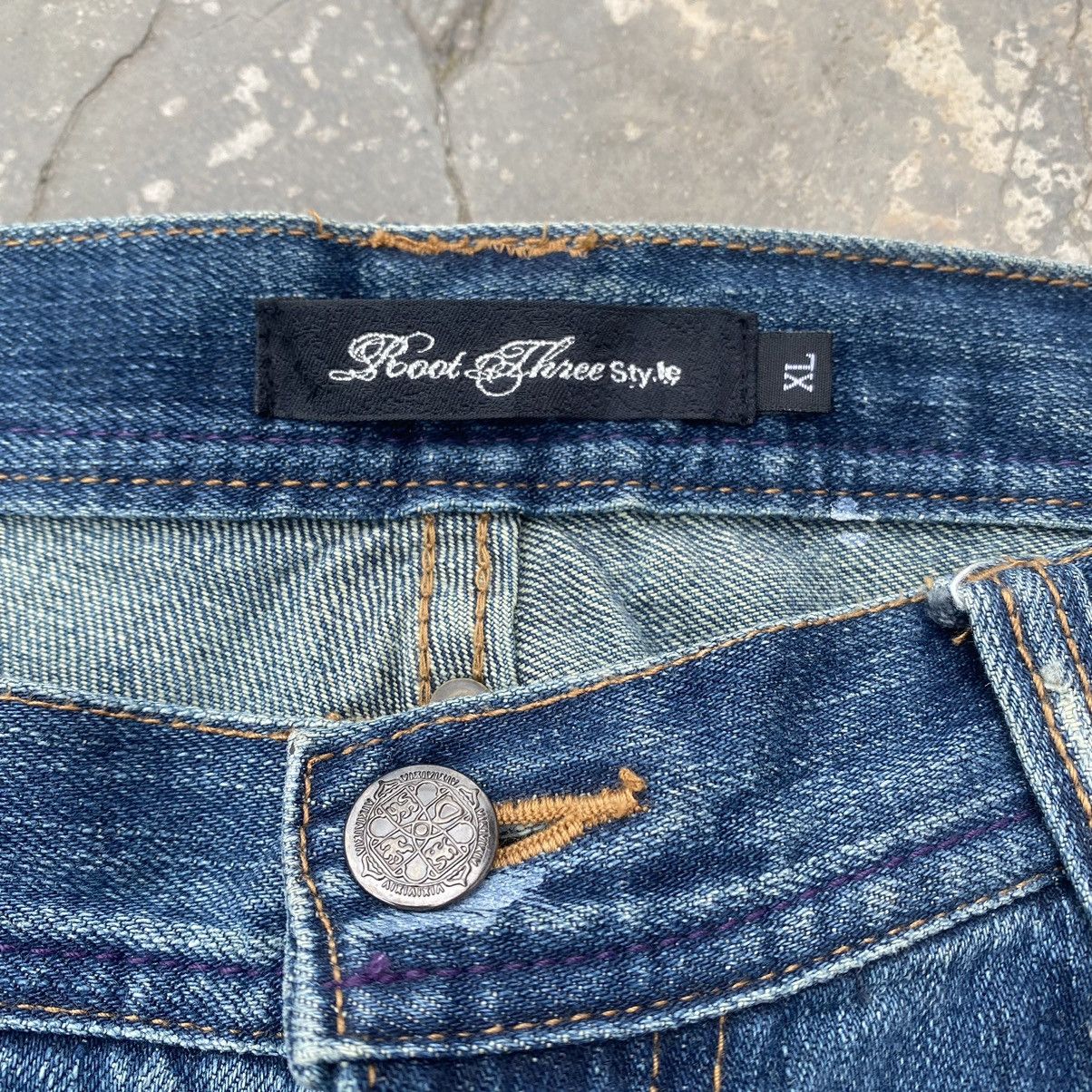 If Six Was Nine ROOT THREE Distressed Flare Size US 34 / EU 50 - 11 Thumbnail