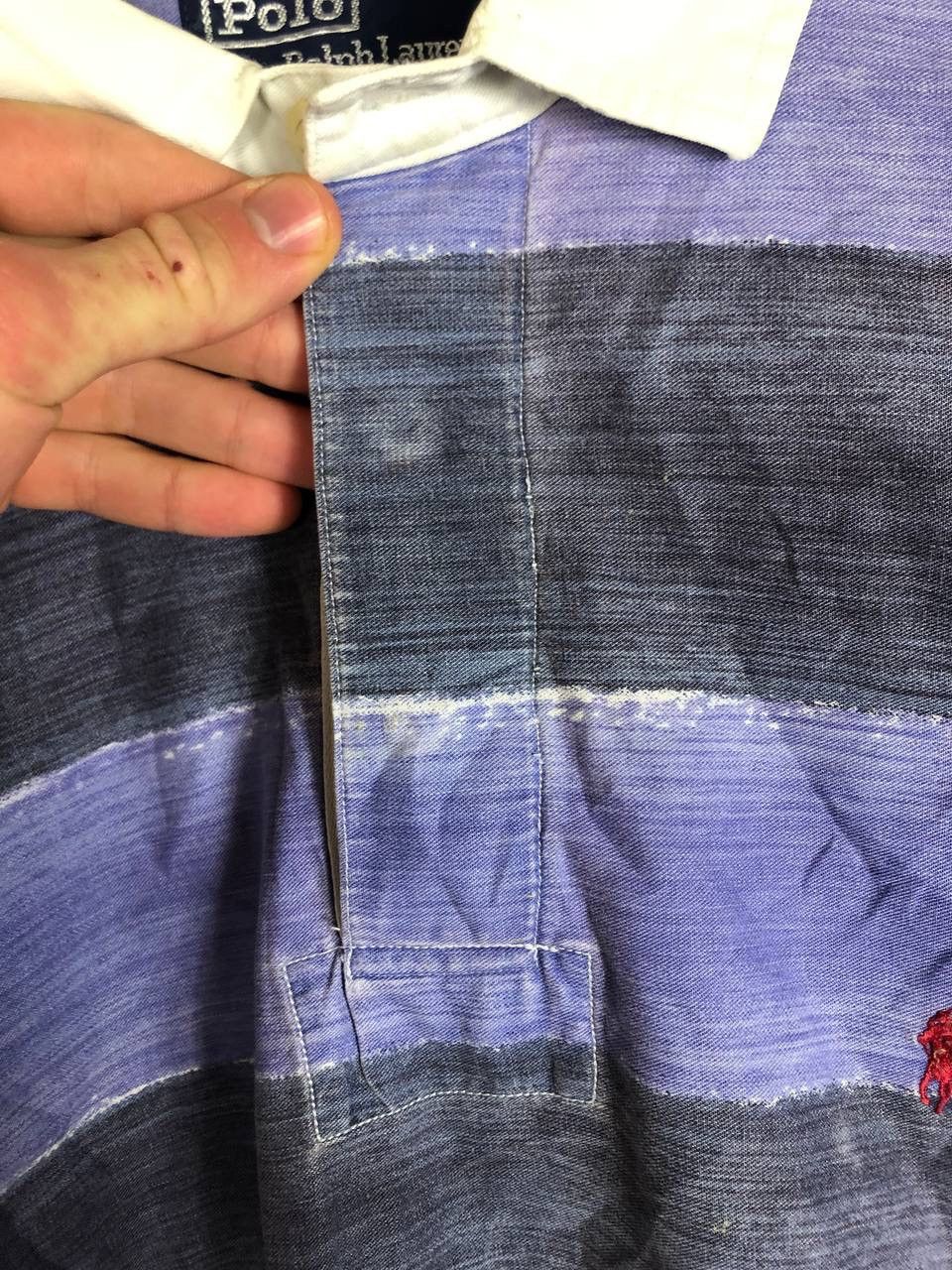 Polo Ralph Lauren Vintage Rugby Polo Ralph Lauren Striped Shirt Longsleeve Size US L / EU 52-54 / 3 - 5 Thumbnail
