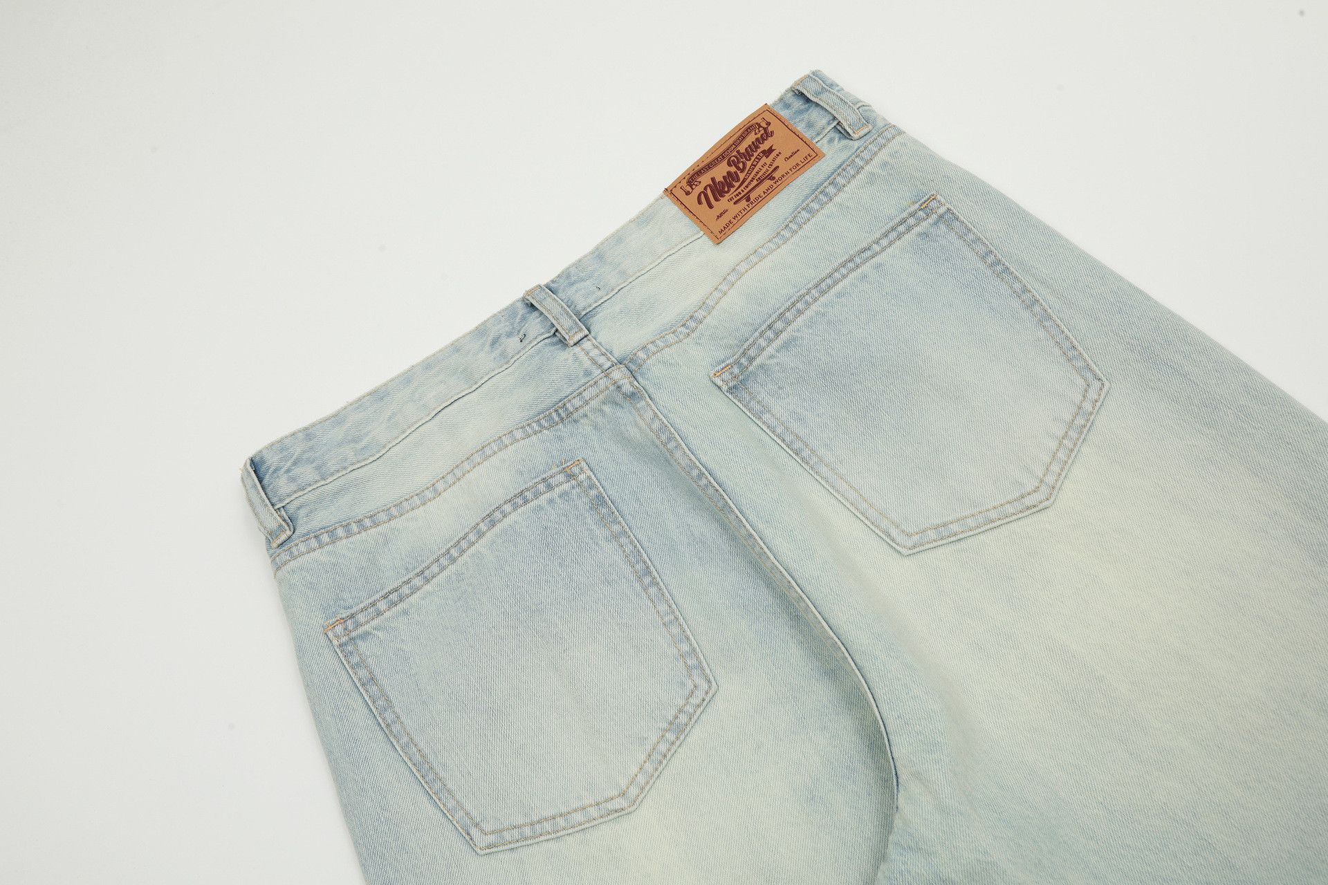 Vintage American men's vintage loose casual straight leg jeans Size US 32 / EU 48 - 5 Thumbnail