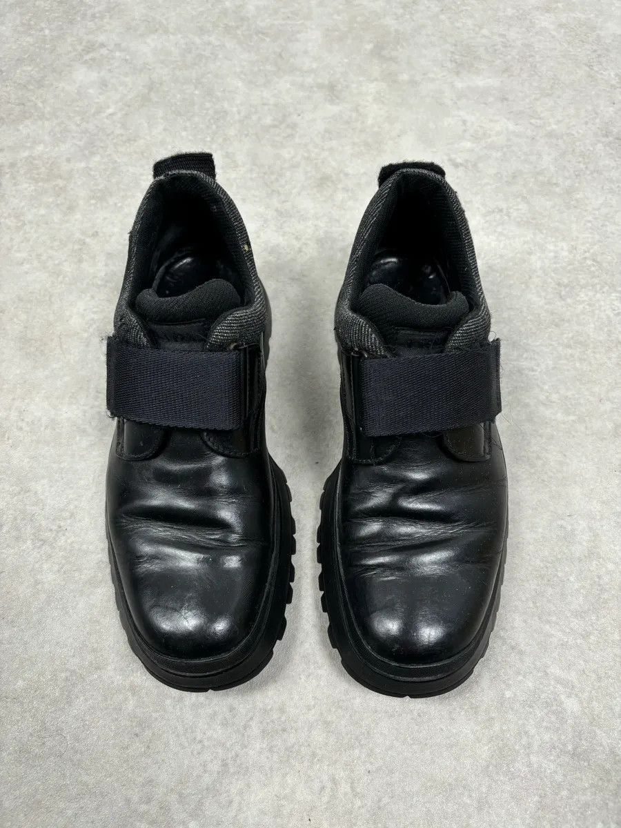 Prada 2000s Prada Black Loafer Velcro Leather Boots Size US 9.5 / EU 42-43 - 2 Thumbnail