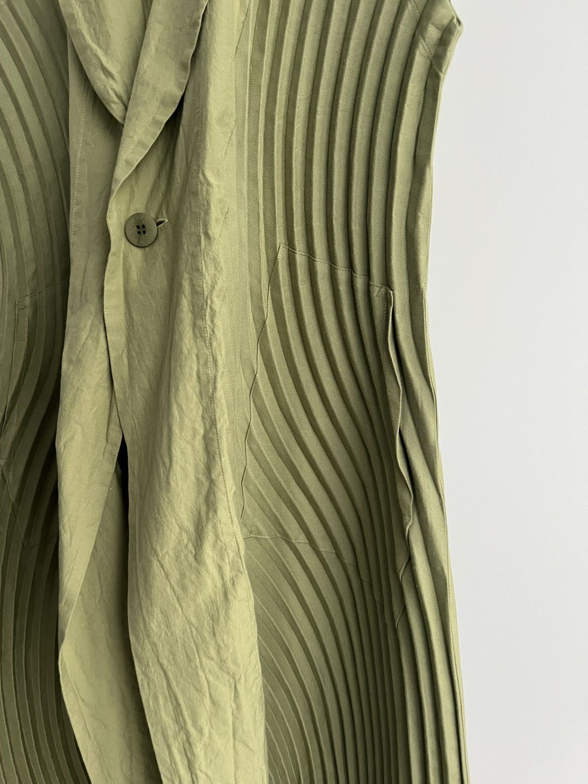 Issey Miyake Sleeveless Pleated Coat Size M / US 6-8 / IT 42-44 - 6 Thumbnail