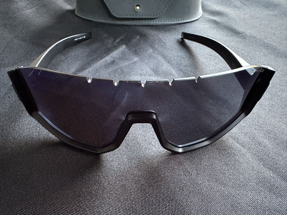 Dita DITA Lancier DLS 719 Shield Sunglasses Matte Black Blue Size ONE SIZE - 2 Thumbnail