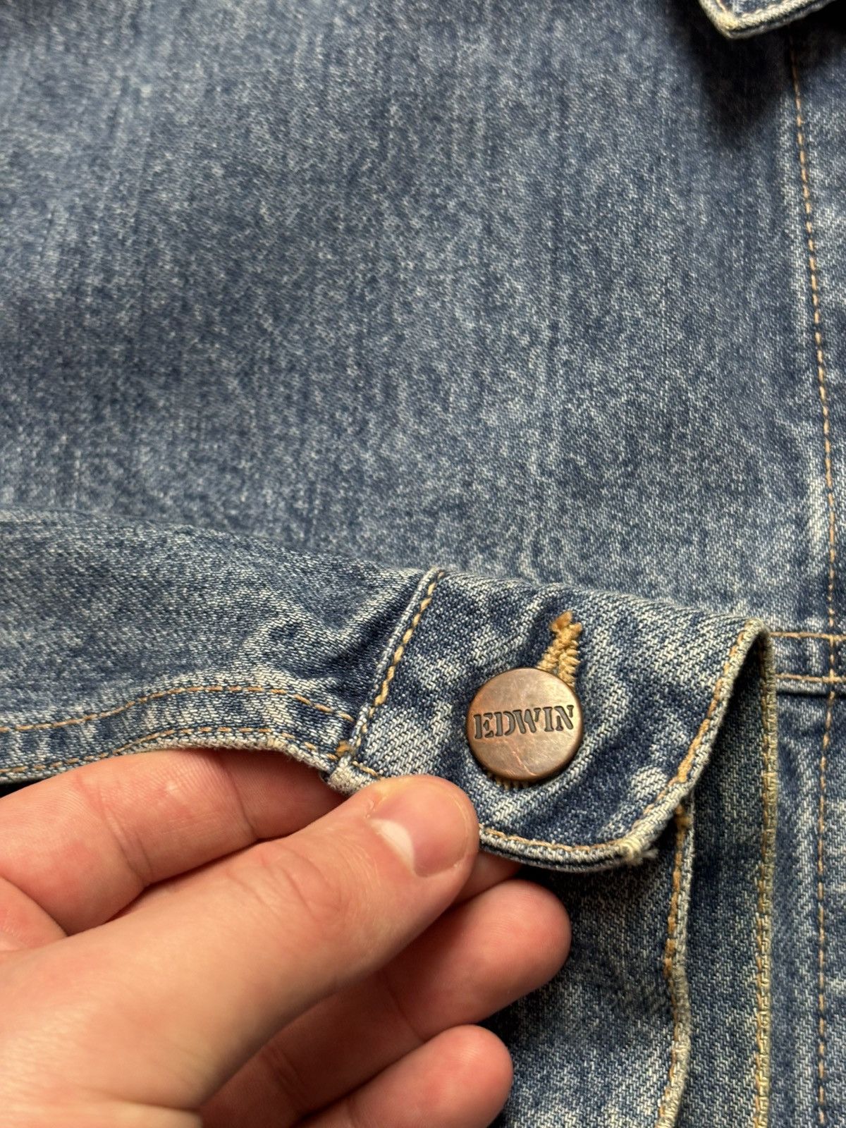 Edwin Edwin International Vintage Navajo Denim Trucker Jacket Blue Size US M / EU 48-50 / 2 - 12 Thumbnail