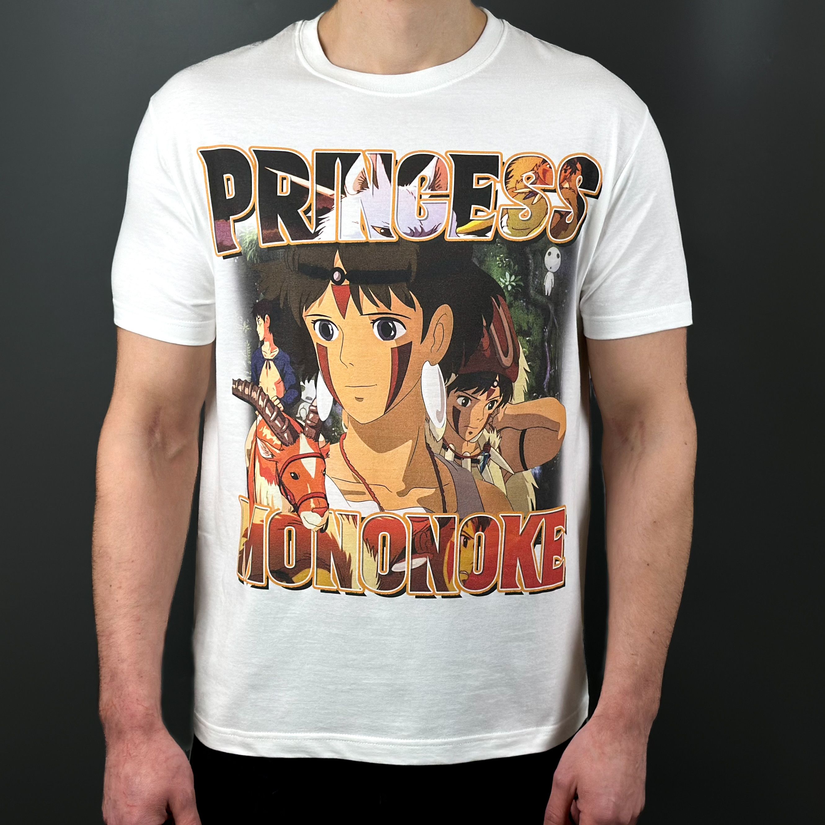 Anime × Japanese Brand × Vintage Princess Mononoke Studio Ghibli Anime Tee T-Shirt Size US XL / EU 56 / 4 - 1 Thumbnail